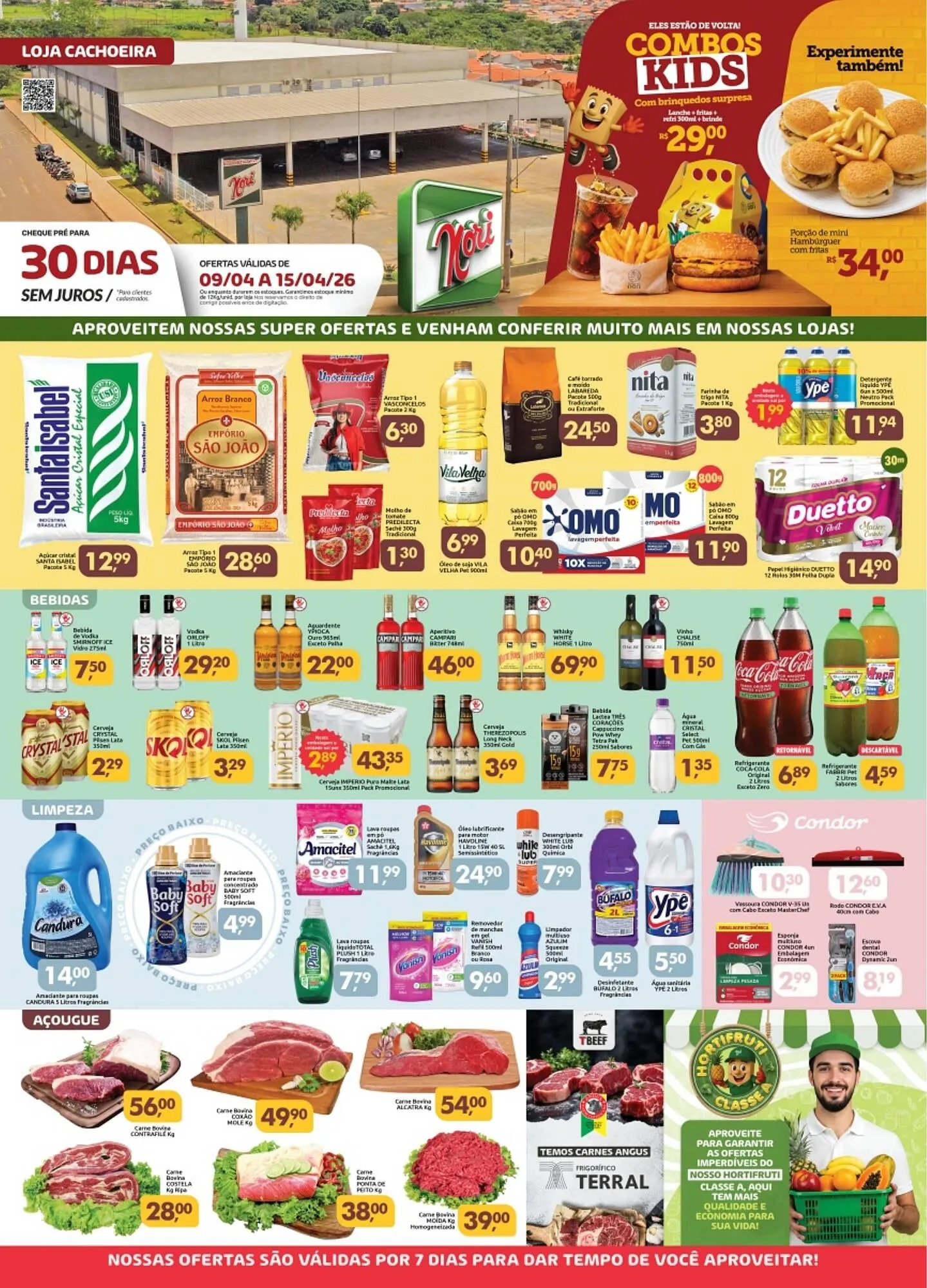 Encarte de Catálogo Supermercados Nori 9 de abril até 15 de abril 2026 - Pagina 1