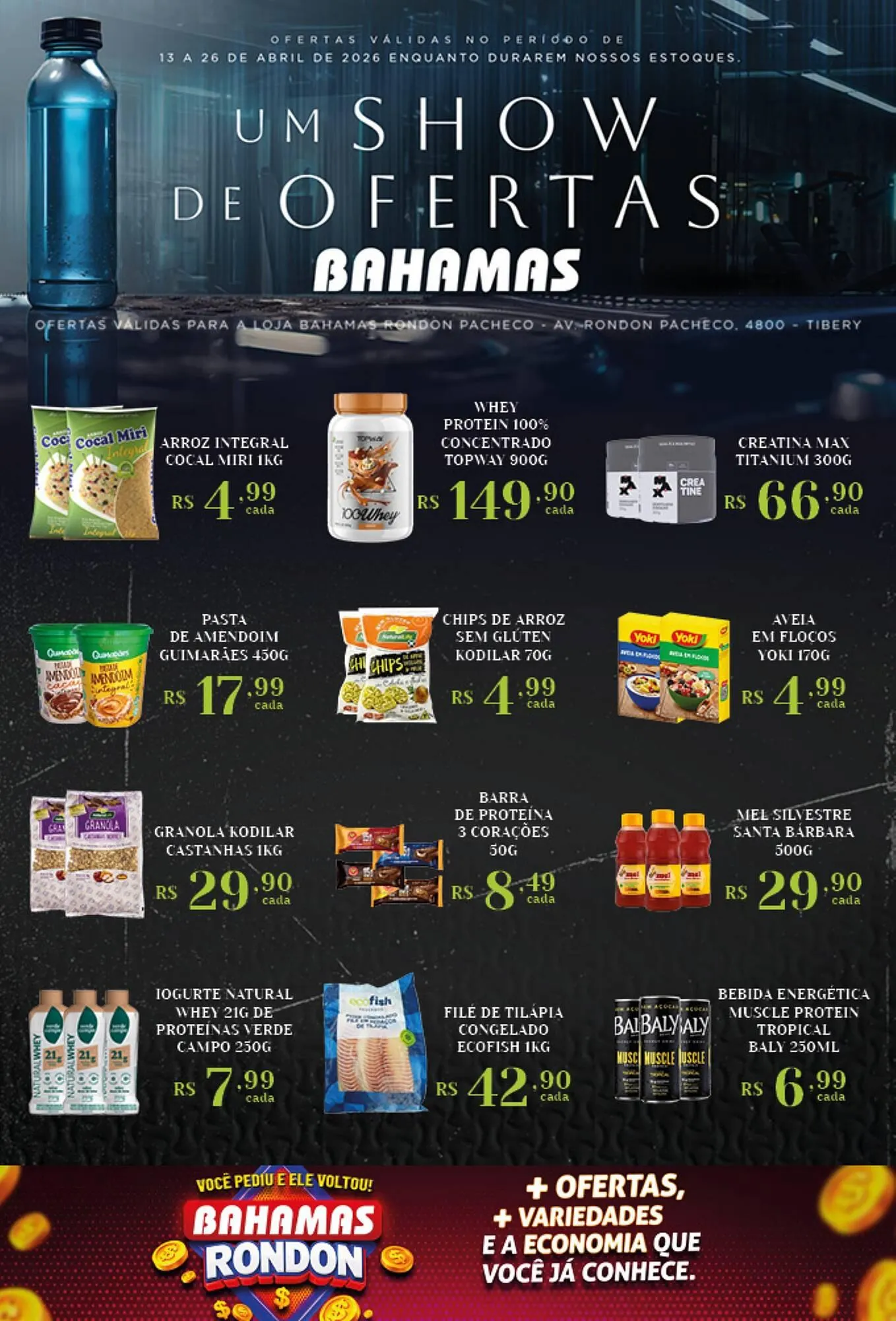 Encarte de Catálogo Bahamas Supermercados 22 de abril até 26 de abril 2026 - Pagina 1