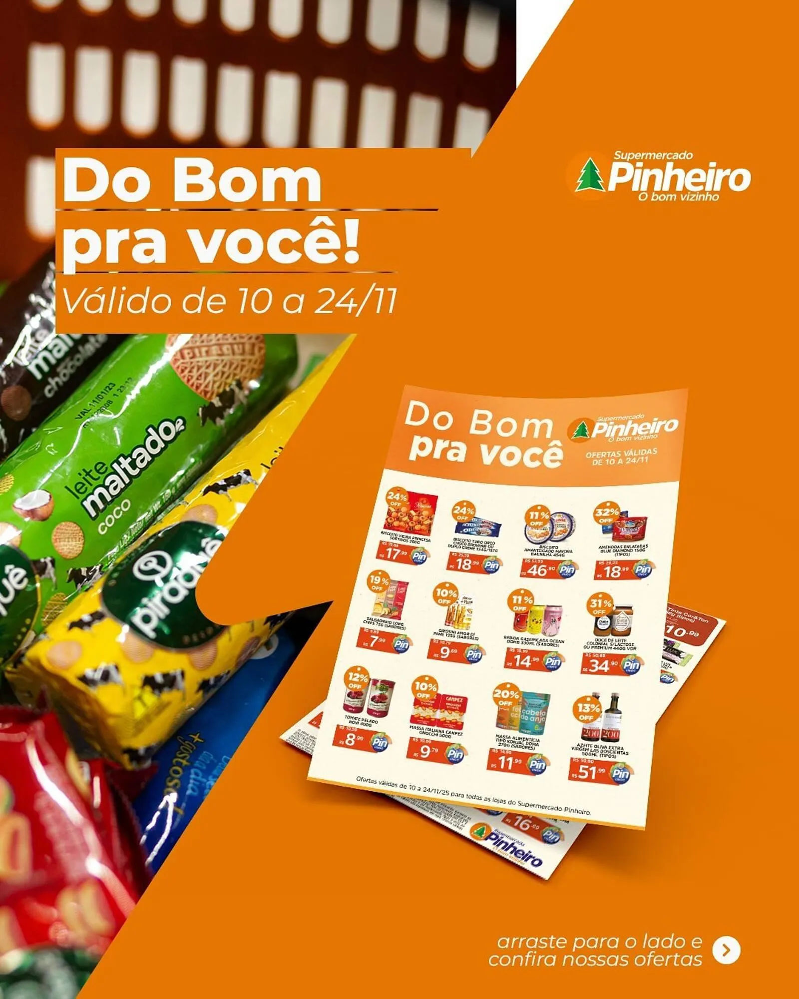 Encarte de Encarte Pinheiro Supermercado 10 de novembro até 24 de novembro 2025 - Pagina 1