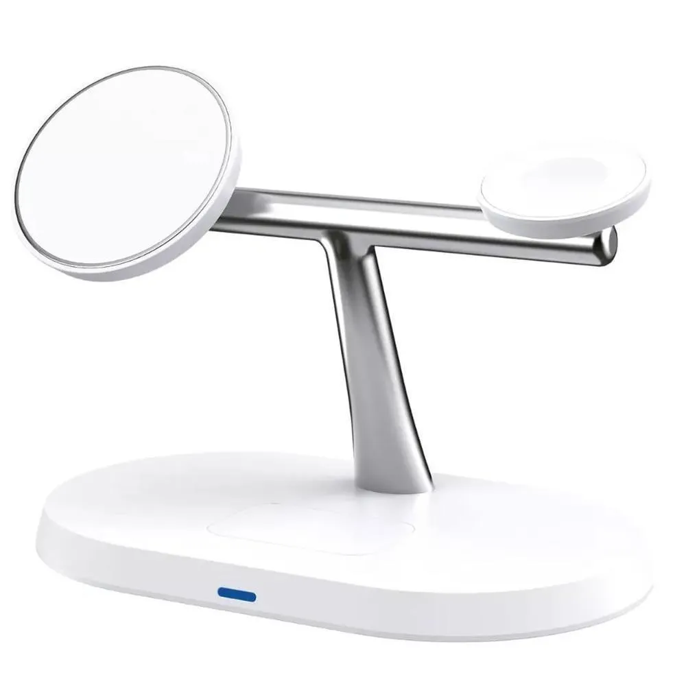 Carregador Wireless 3 em 1, Branco, CW105, OEX