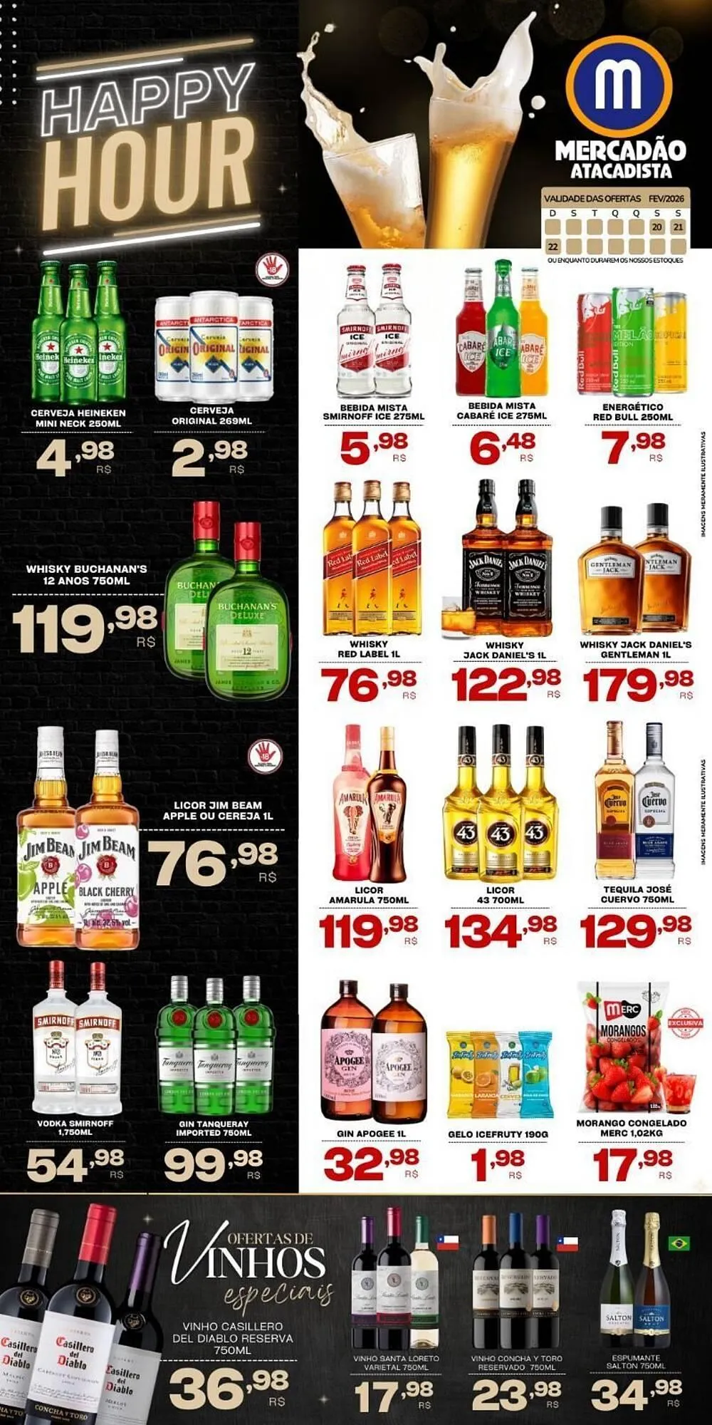 Encarte de Folheto Mercadão Atacadista 20 de fevereiro até 22 de fevereiro 2026 - Pagina 1