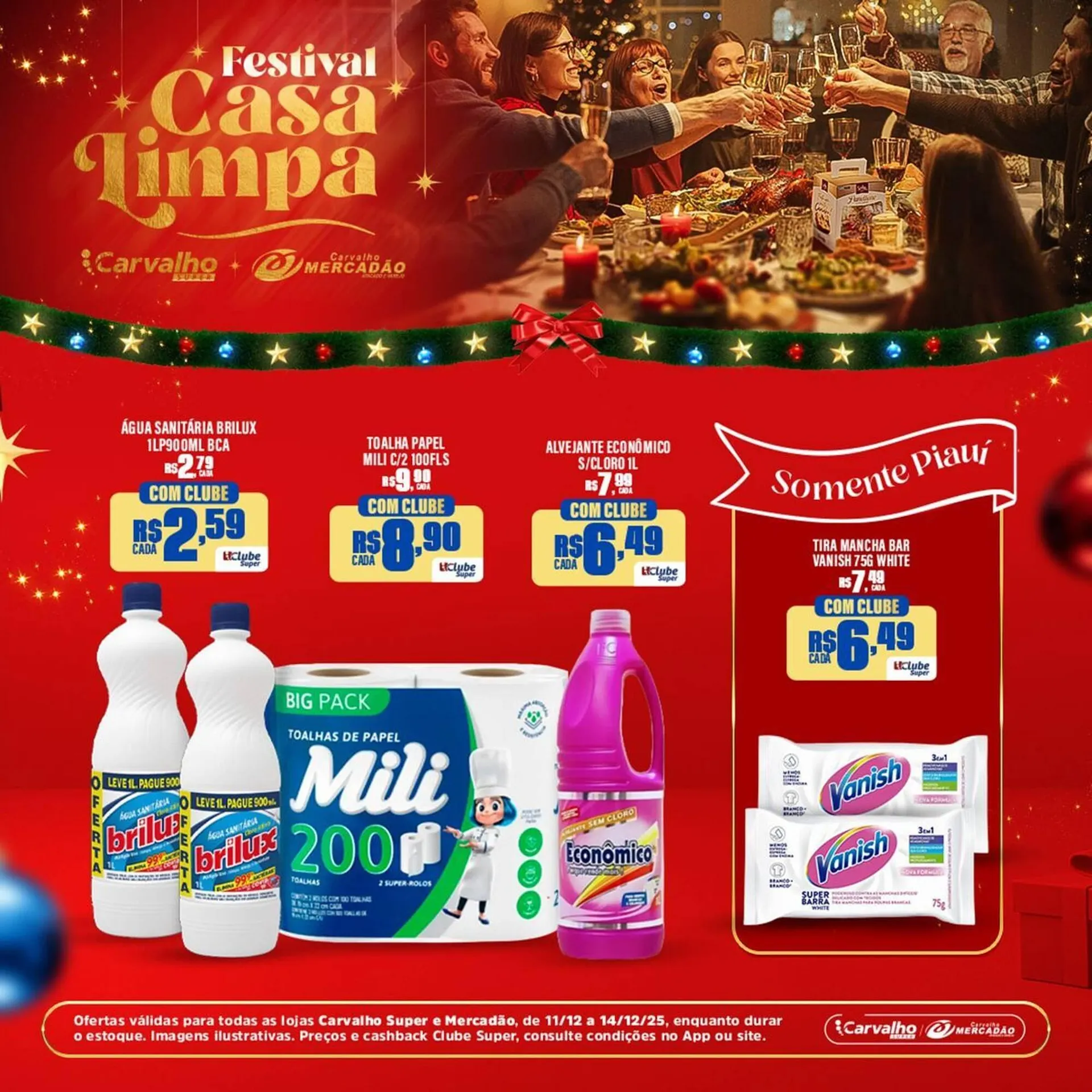 Encarte de Catálogo Carvalho Supermercado 12 de dezembro até 14 de dezembro 2025 - Pagina 1