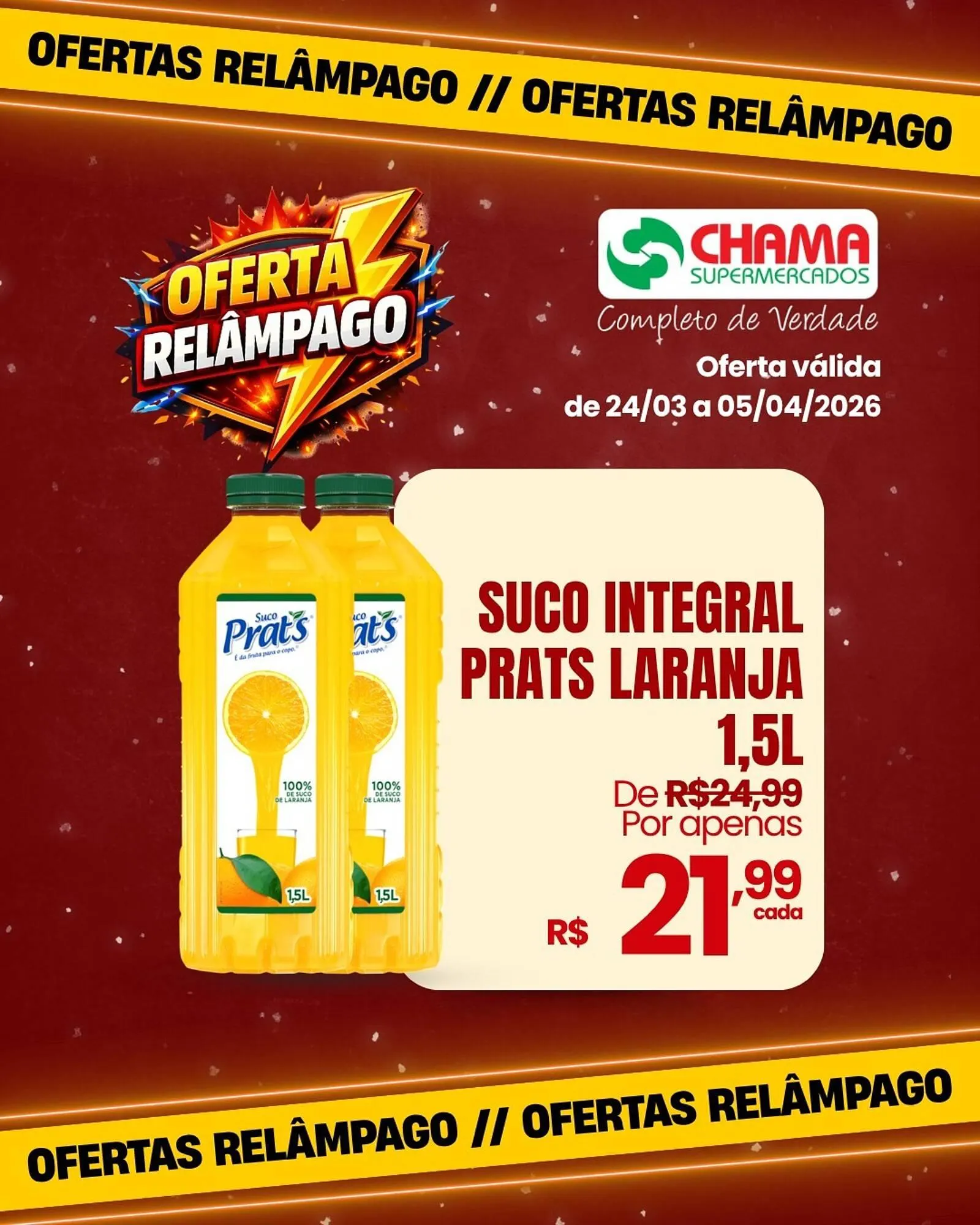 Encarte de Catálogo Chama Supermercados 24 de março até 5 de abril 2026 - Pagina 2