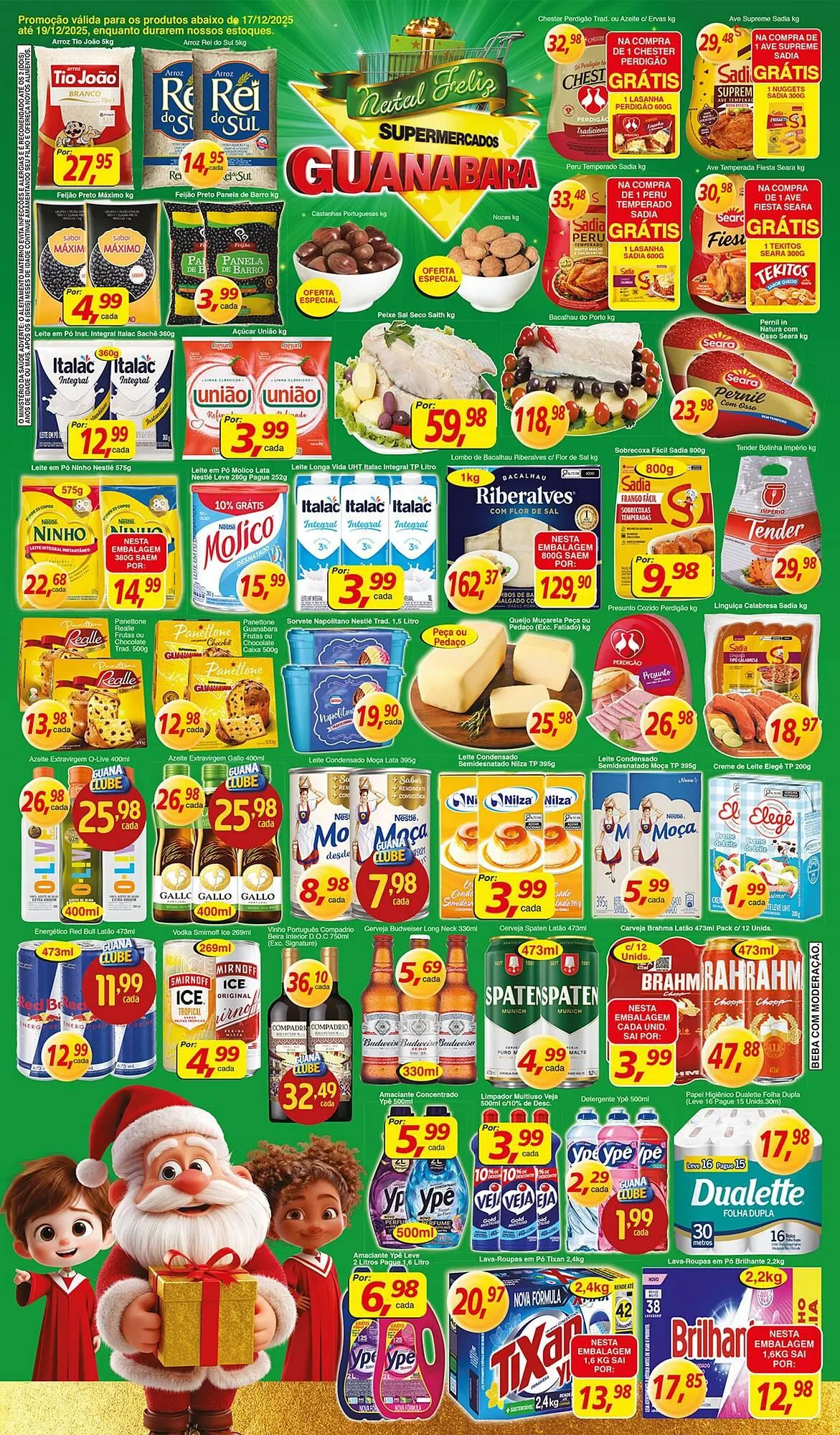 Encarte de Encarte Supermercados Guanabara 17 de dezembro até 19 de dezembro 2025 - Pagina 1