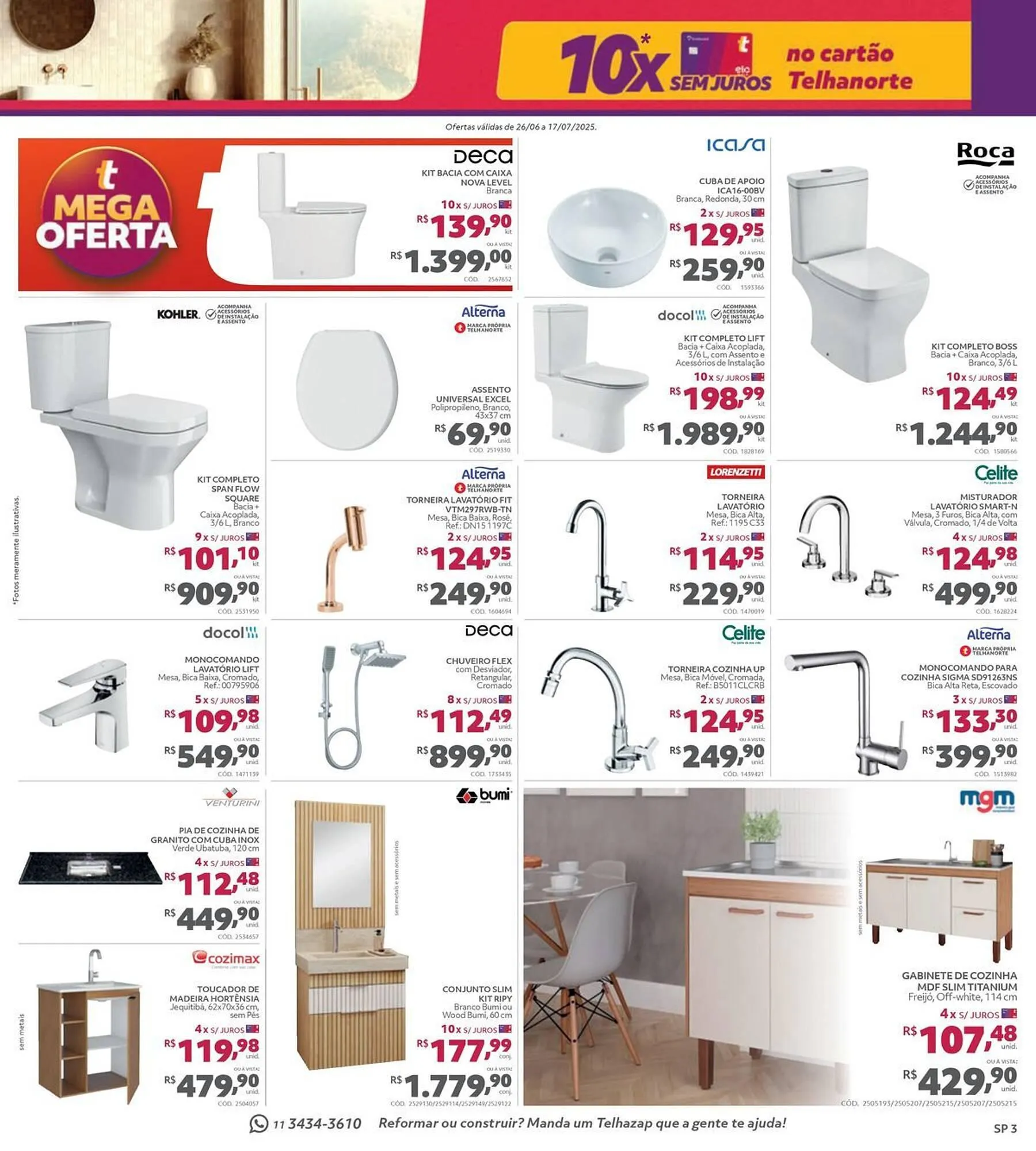 Encarte de Catálogo Telhanorte 26 de junho até 17 de julho 2025 - Pagina 3
