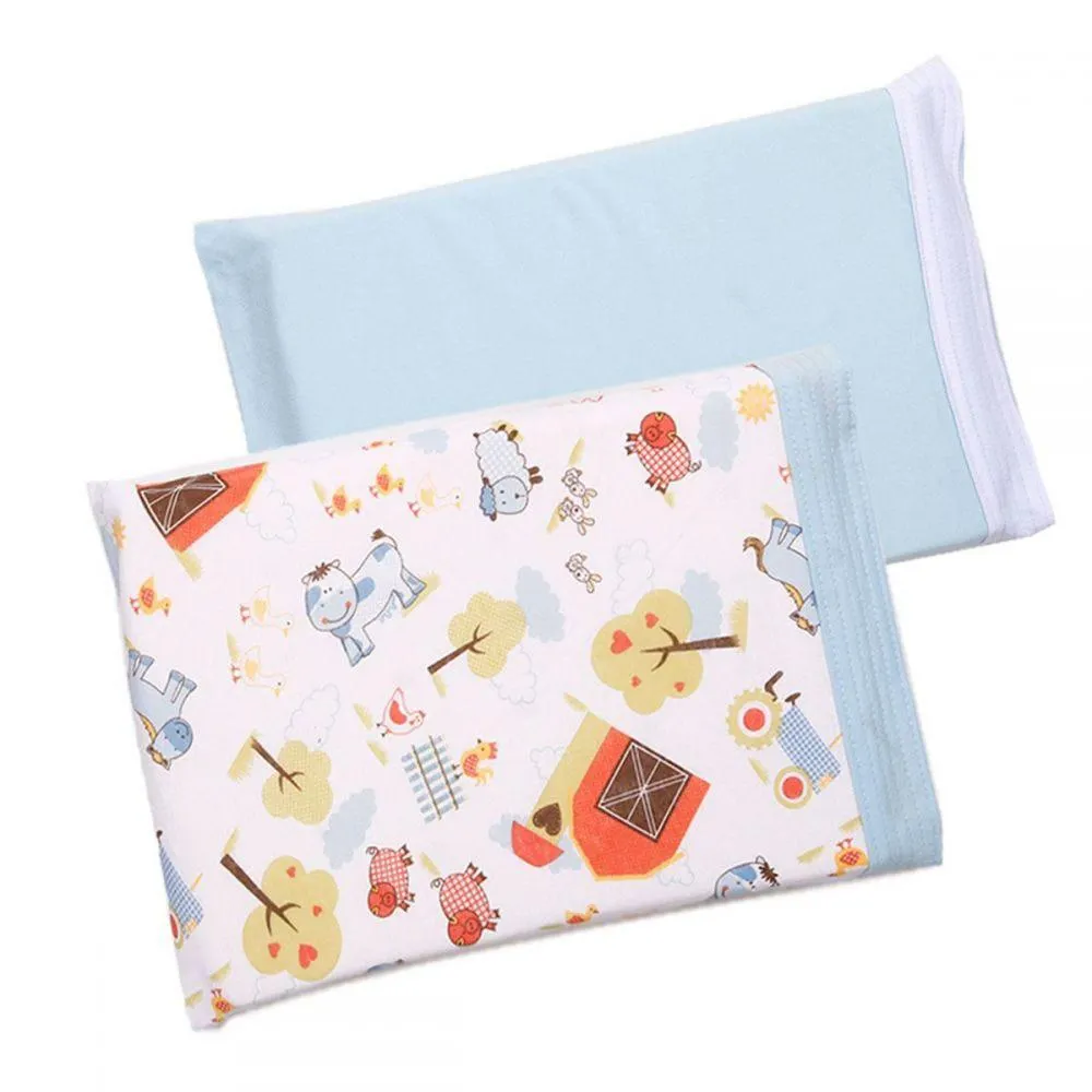 Jogo De Fronhas Para Berço 2 Pçs Havan Baby - Fazendinha Azul