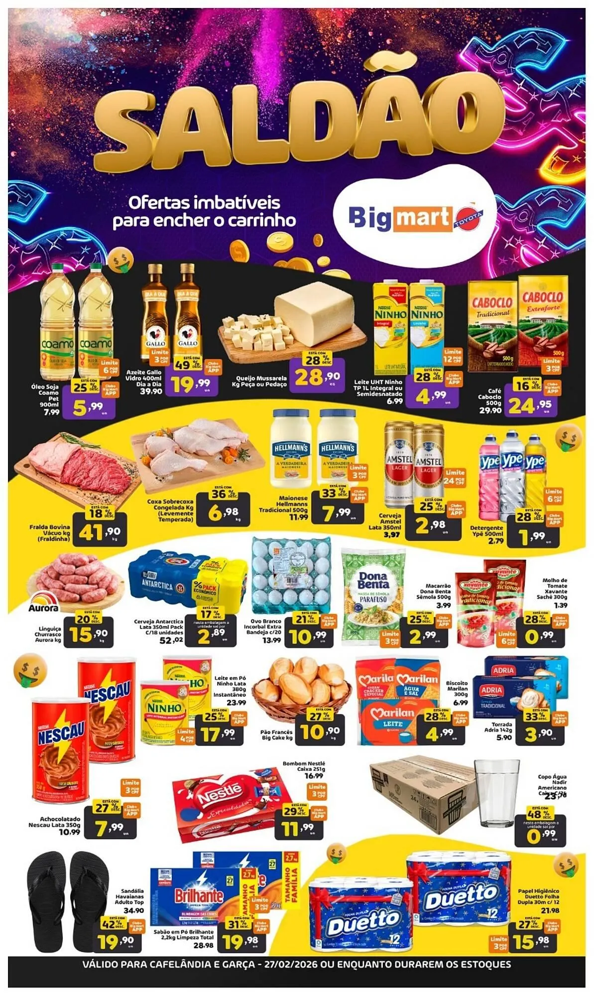 Encarte de Catálogo Bigmart 27 de fevereiro até 27 de fevereiro 2026 - Pagina 1