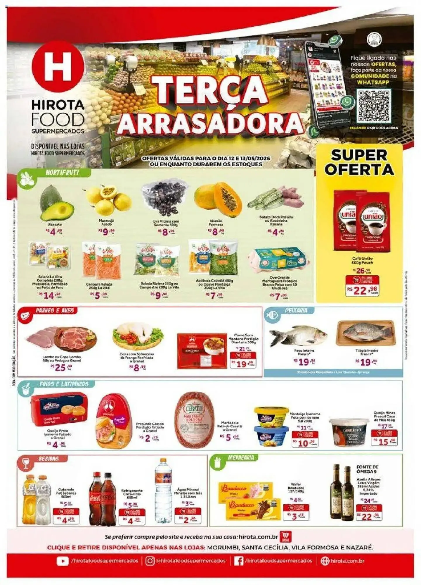 Encarte de Catálogo Hirota Food Supermercado 12 de maio até 13 de maio 2026 - Pagina 1
