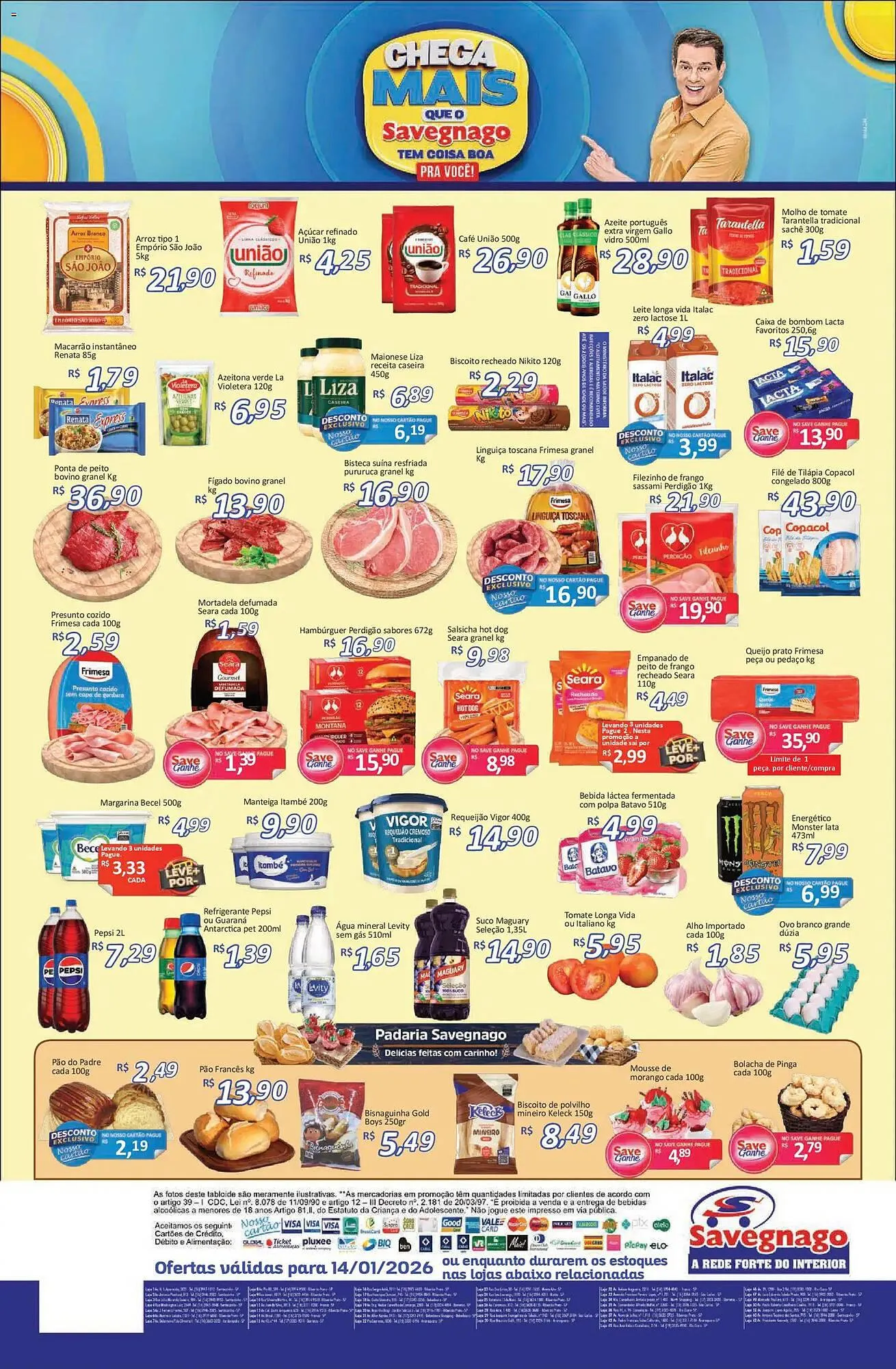 Encarte de Catálogo Supermercados Savegnago 14 de janeiro até 15 de janeiro 2026 - Pagina 2