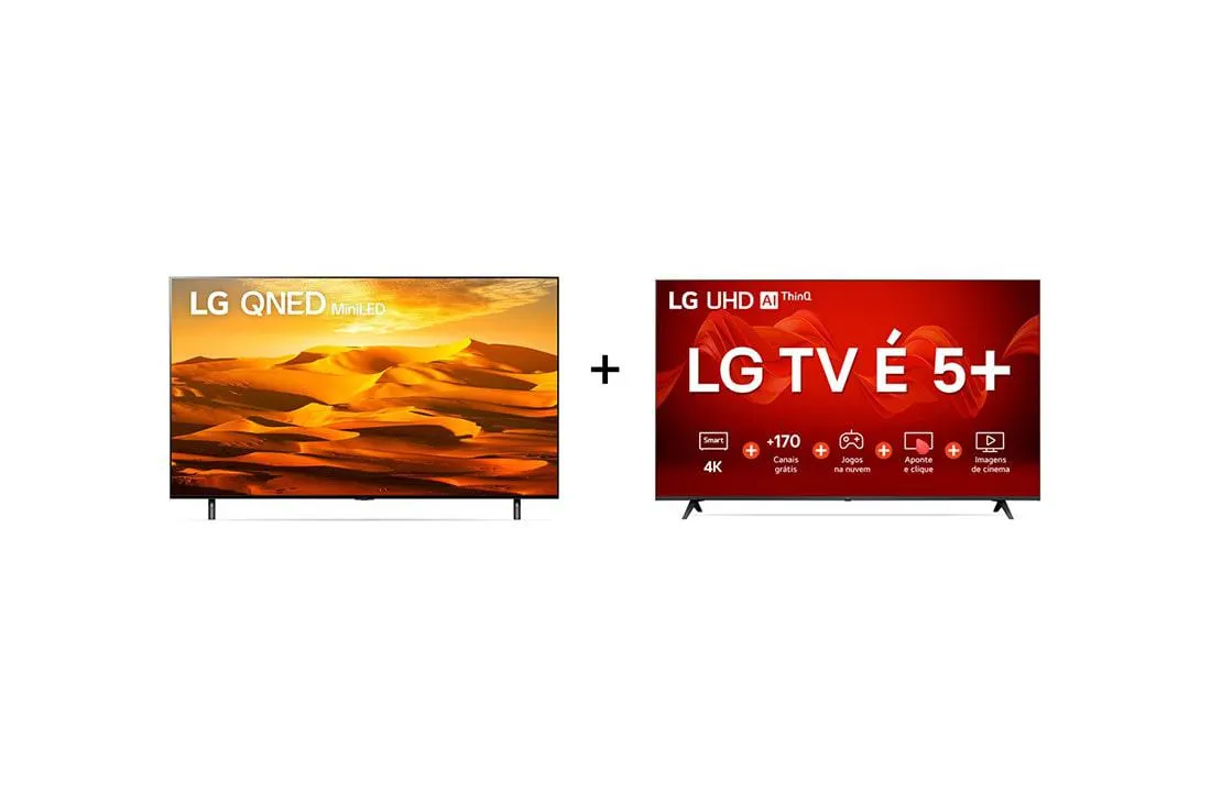 Combo Smart TV LG QNED MiniLED 65'' 4K 65QNED90SQA + Smart TV LG UHD 50'' 4K 50UR8750PSA