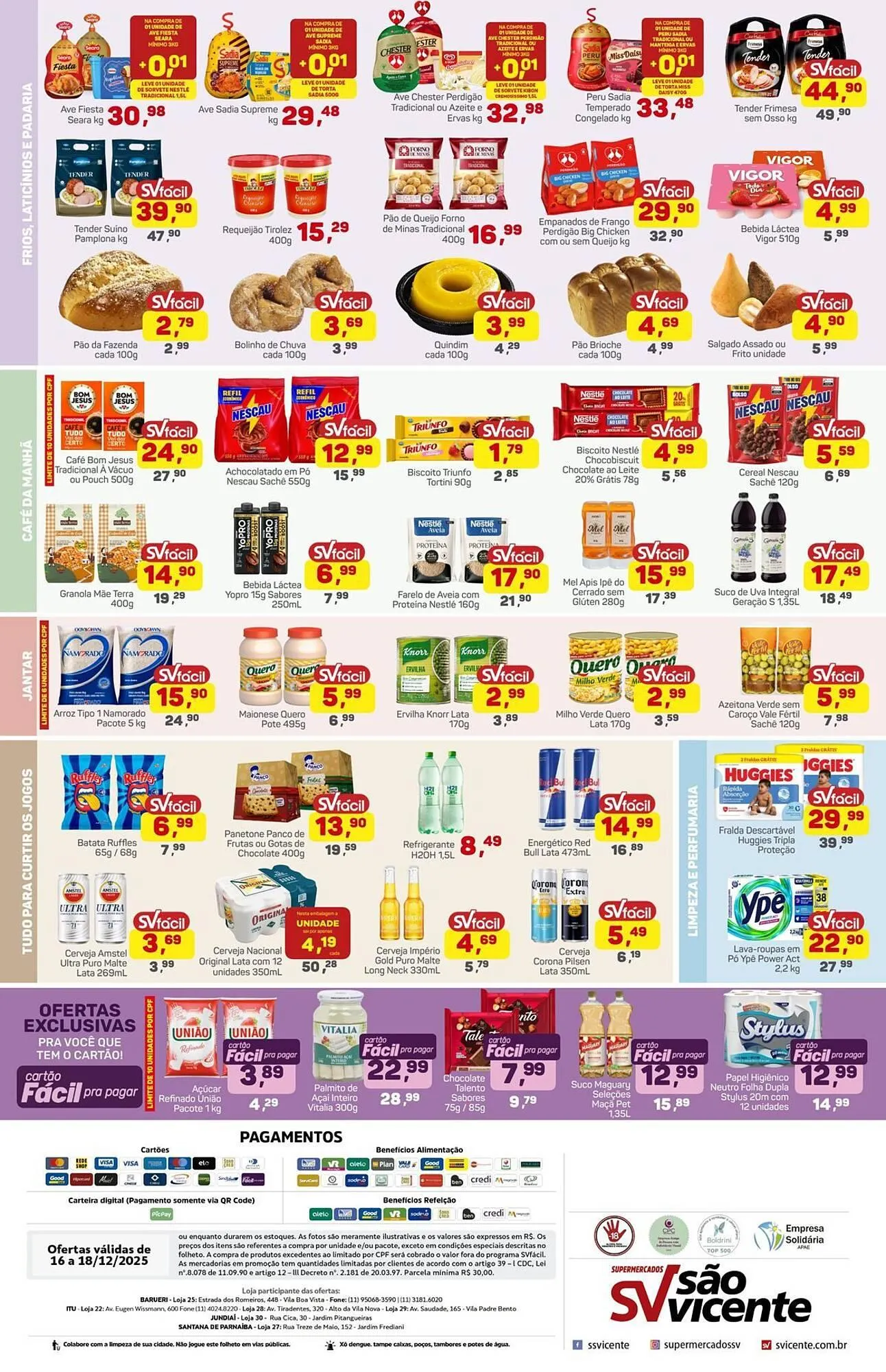 Encarte de Catálogo Supermercados São Vicente 16 de dezembro até 18 de dezembro 2025 - Pagina 2