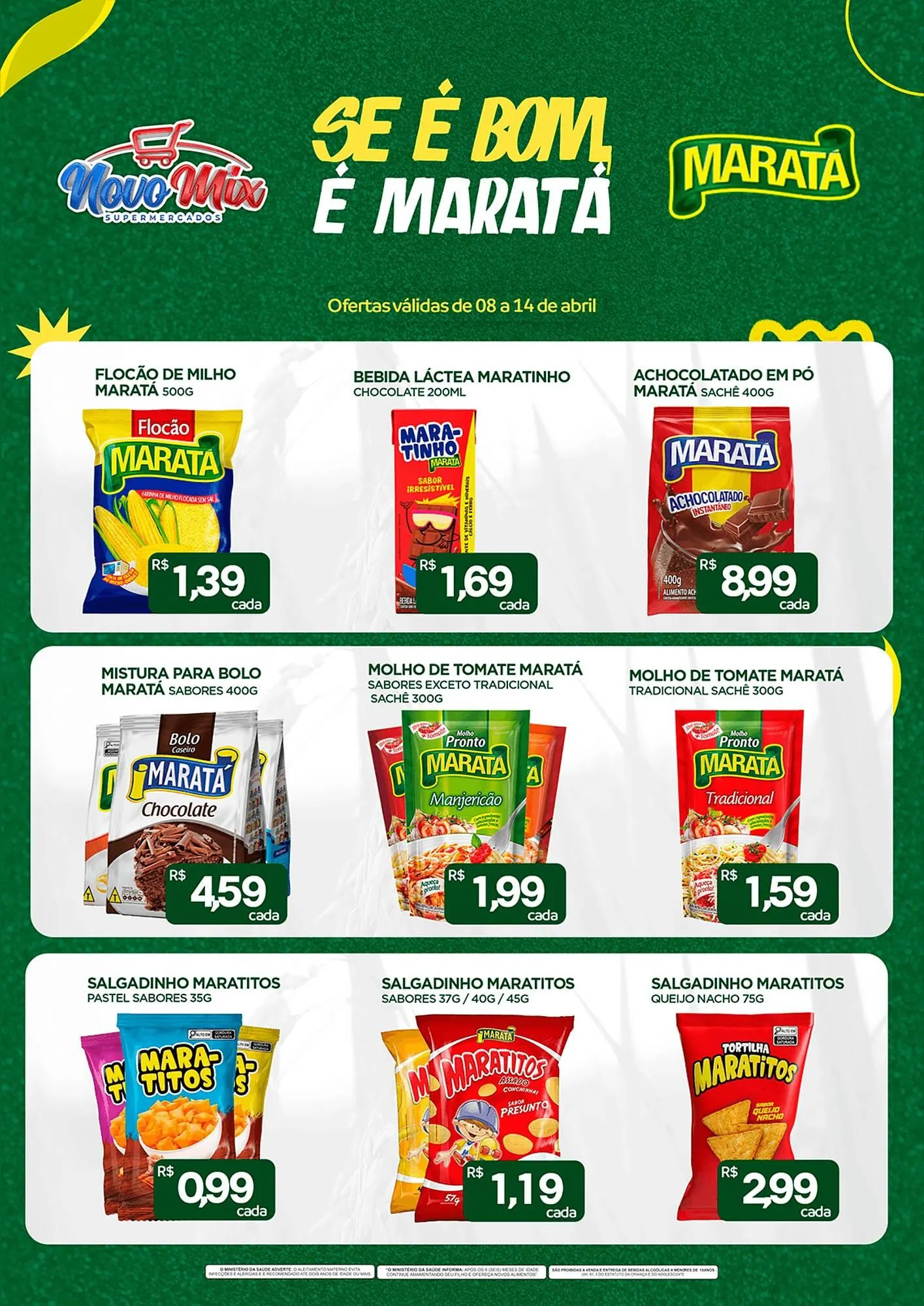 Encarte de Encarte Novo Mix 8 de abril até 12 de abril 2026 - Pagina 1