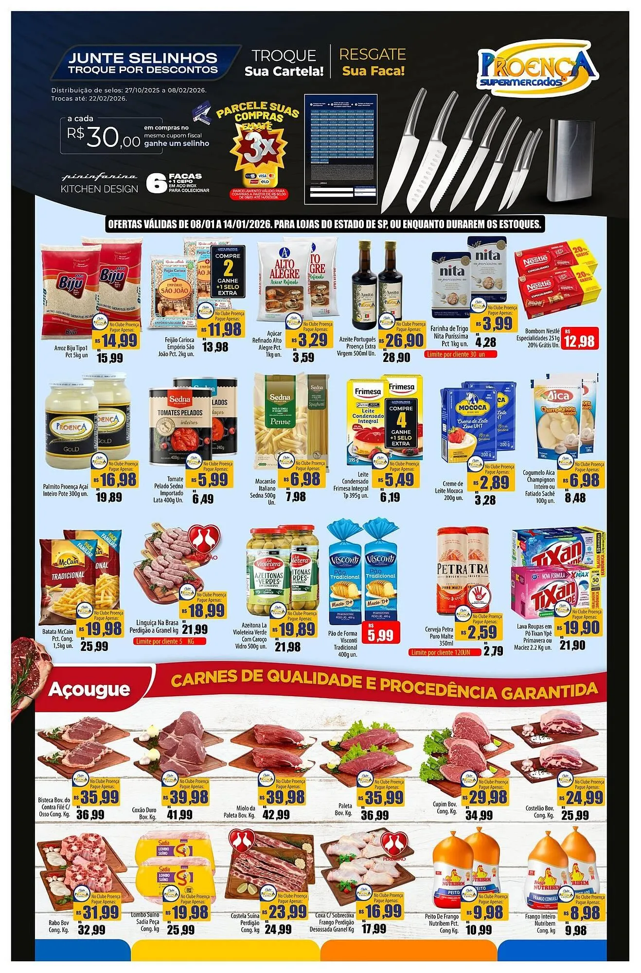 Encarte de Catálogo Proença Supermercados 8 de janeiro até 14 de janeiro 2026 - Pagina 1