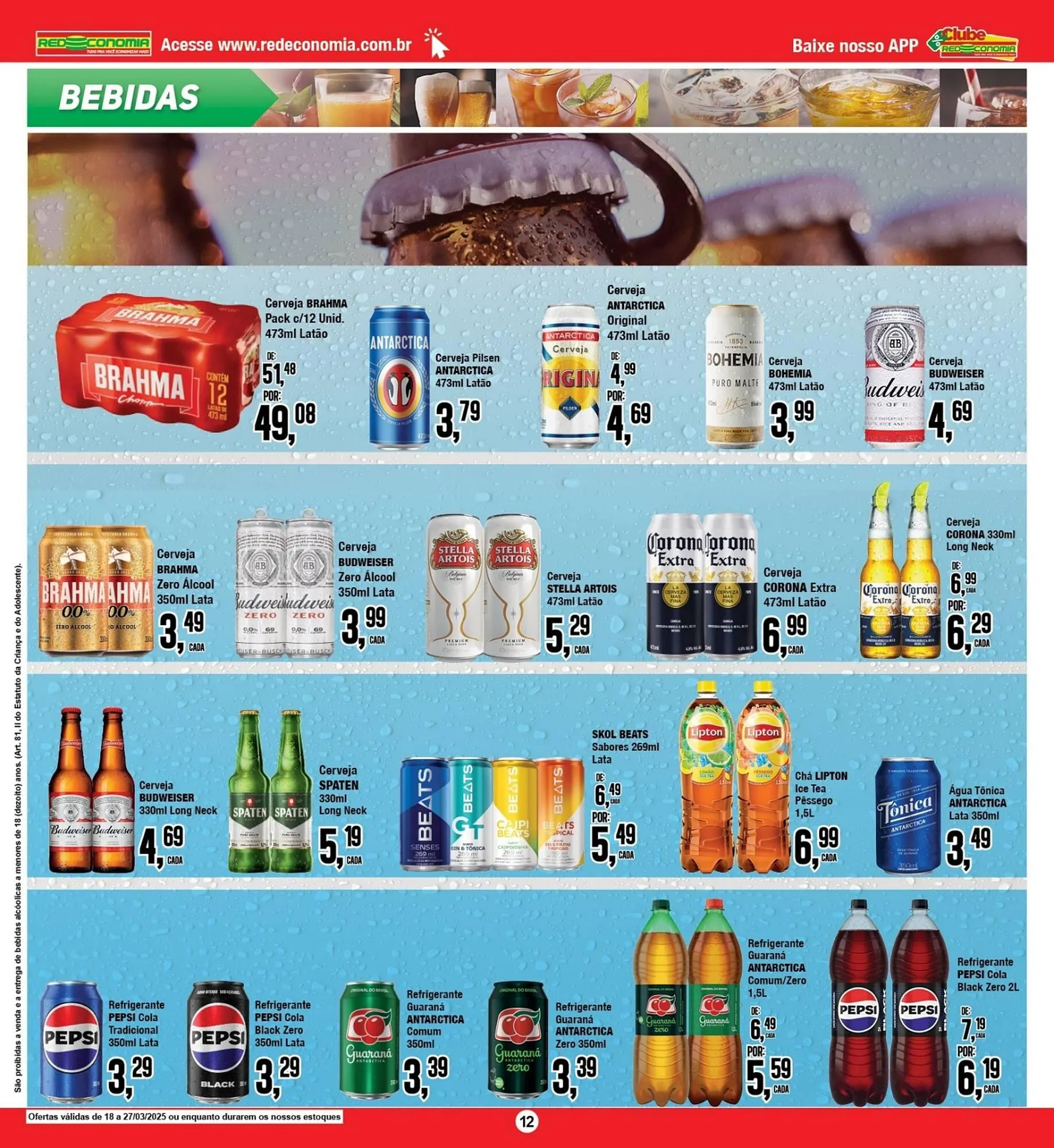 Encarte de Catálogo Rede Economia 18 de março até 27 de março 2025 - Pagina 12