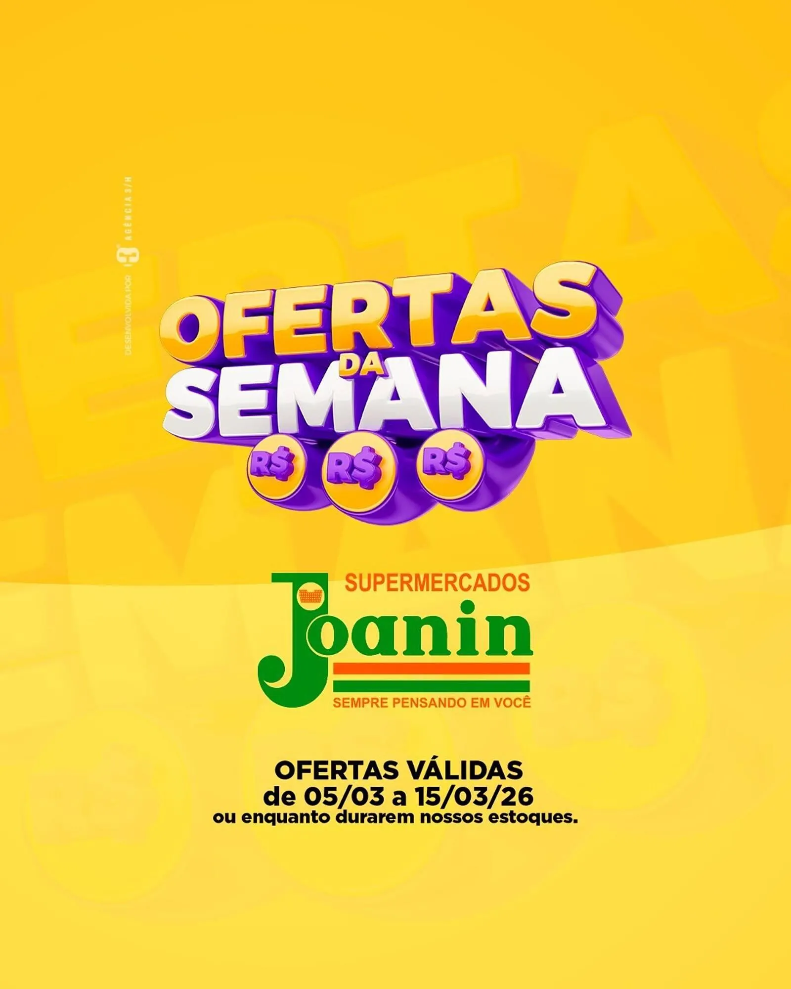 Encarte de Catálogo Supermercados Joanin 5 de março até 15 de março 2026 - Pagina 1