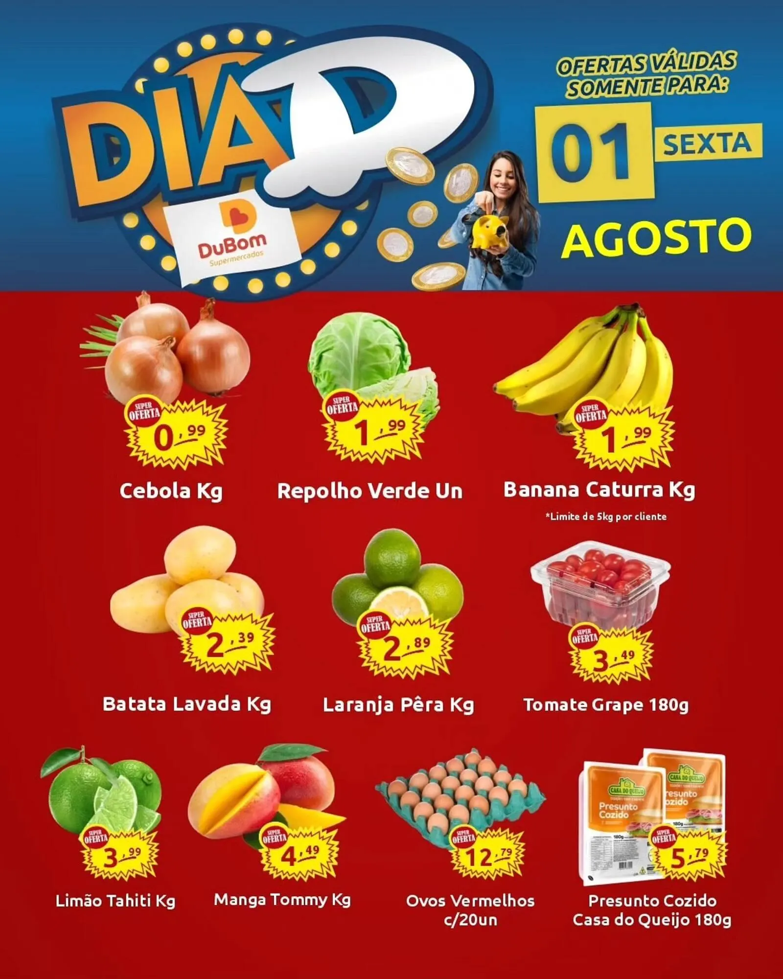 Encarte de Catálogo Dubom Supermercados 1 de agosto até 2 de agosto 2025 - Pagina 1