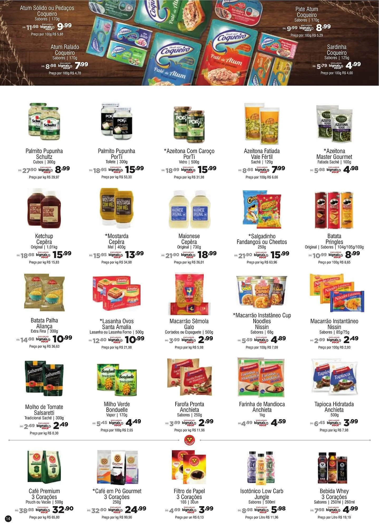 Encarte de Catálogo Big Mais Supermercados 12 de março até 17 de março 2026 - Pagina 14