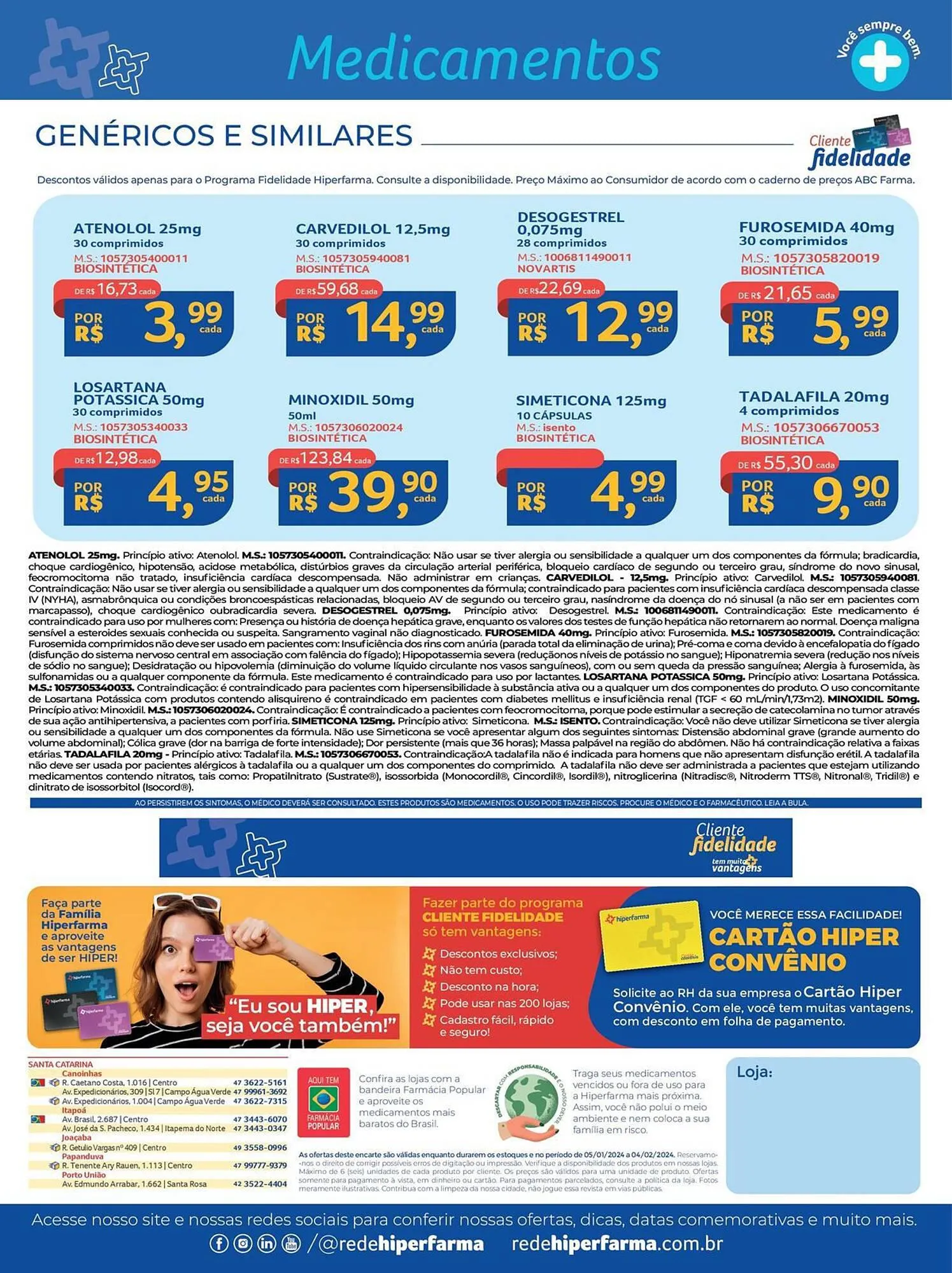 Encarte de Catálogo Hiper Farma 8 de janeiro até 2 de fevereiro 2024 - Pagina 4