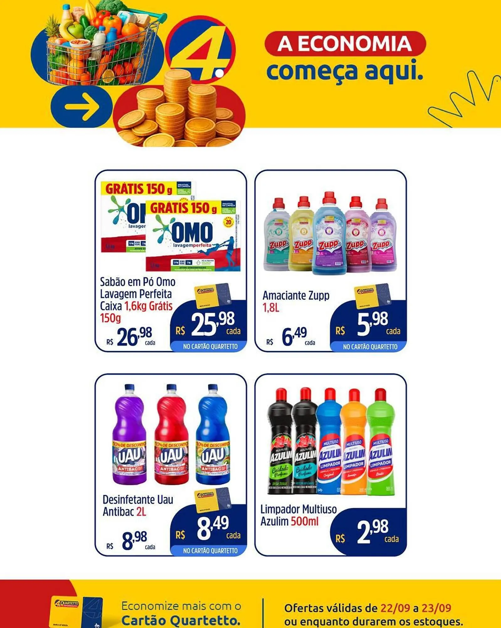 Encarte de Catálogo Quartetto Supermercados 22 de setembro até 23 de setembro 2025 - Pagina 4