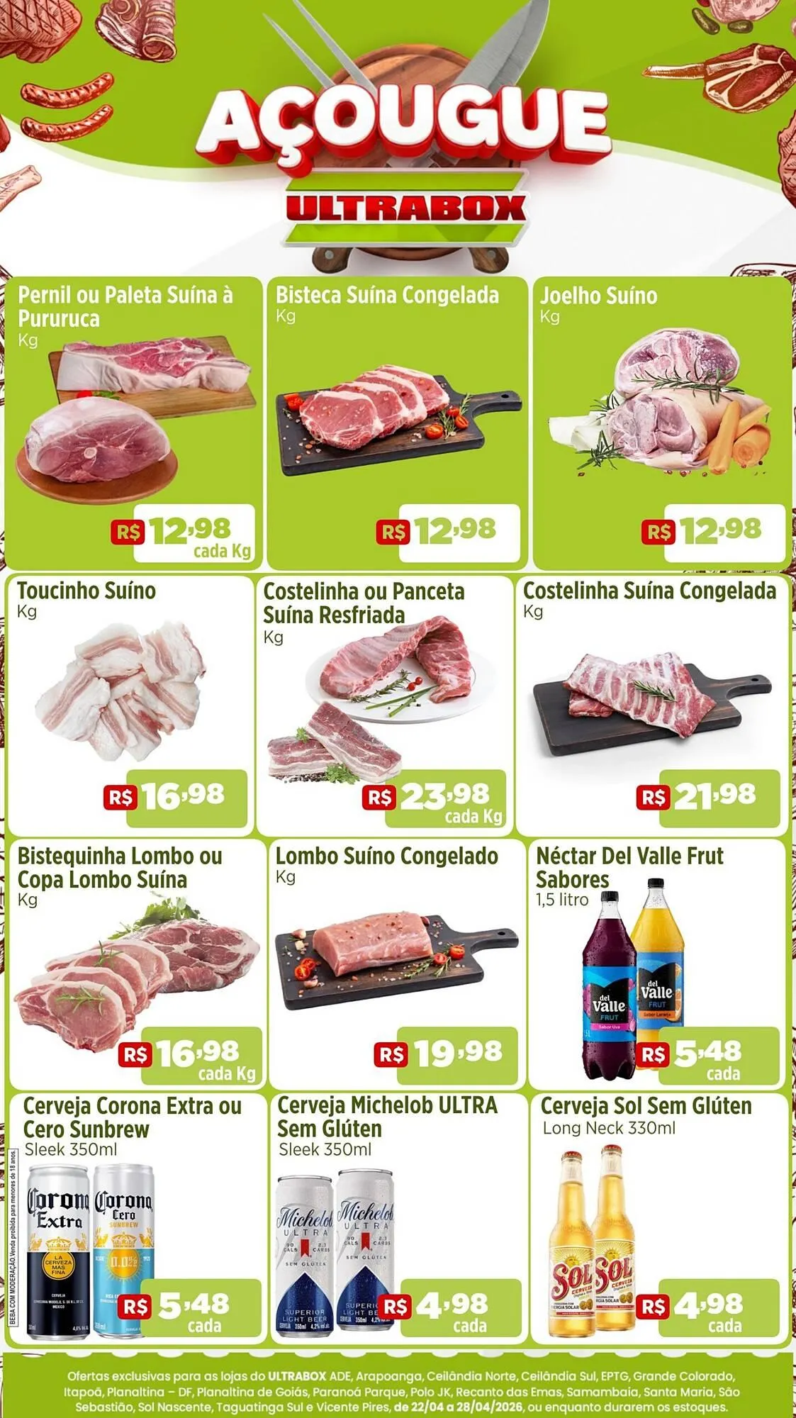 Encarte de Panfleto Ultrabox 22 de abril até 28 de abril 2026 - Pagina 1