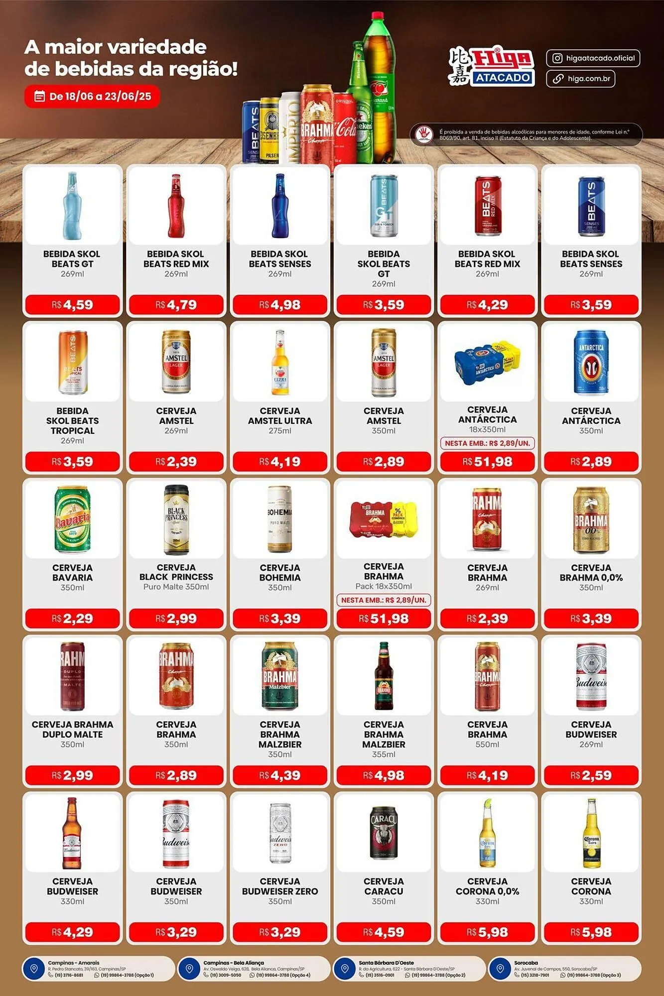 Encarte de Catálogo Higa Atacado 18 de junho até 23 de junho 2025 - Pagina 1