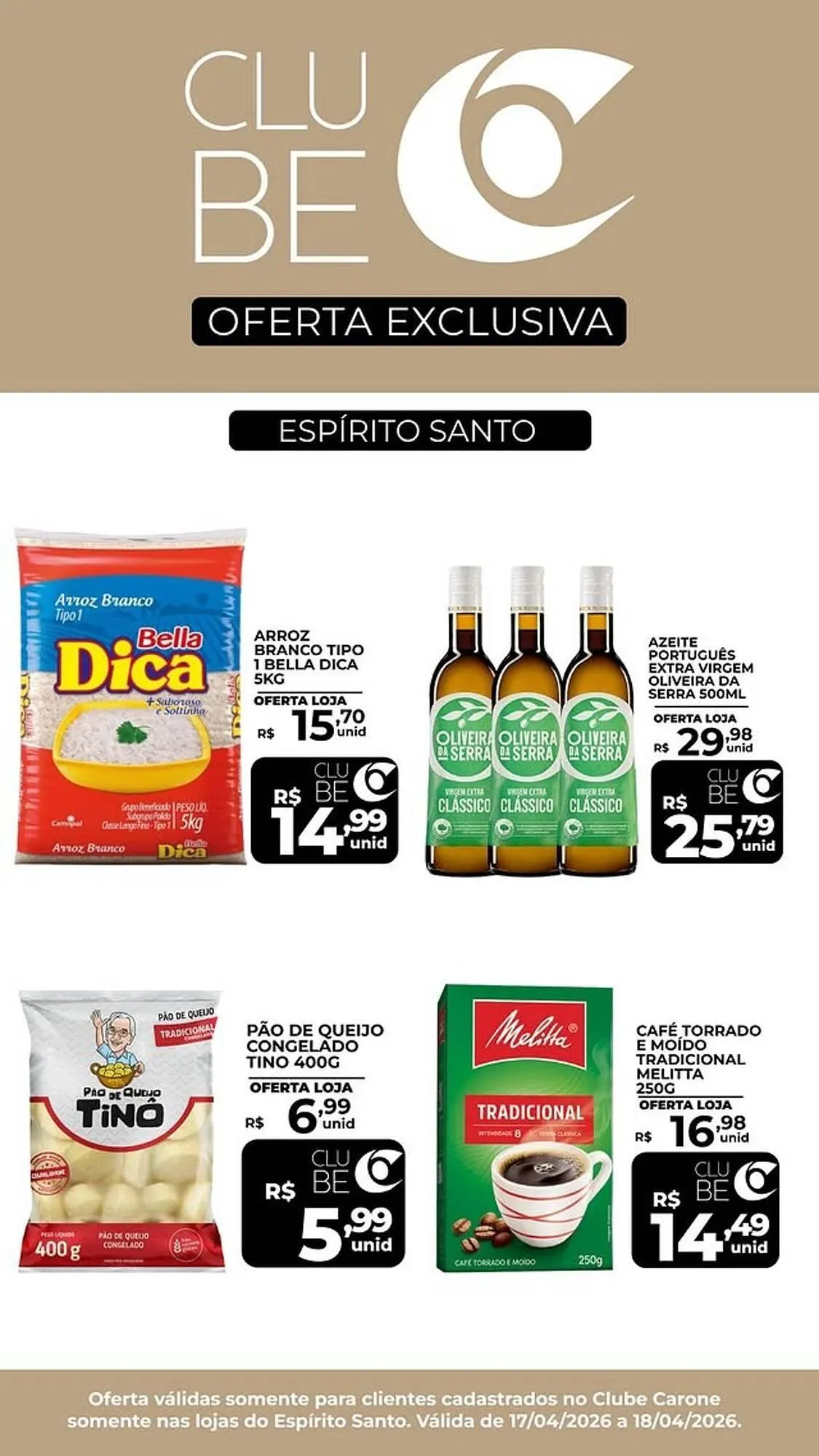 Encarte de Encarte Carone 17 de abril até 19 de abril 2026 - Pagina 1