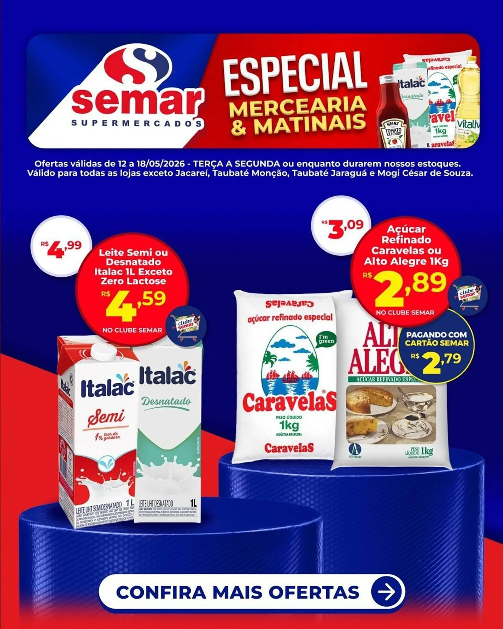 Encarte de Folheto Semar Supermercado 12 de maio até 18 de maio 2026 - Pagina 1