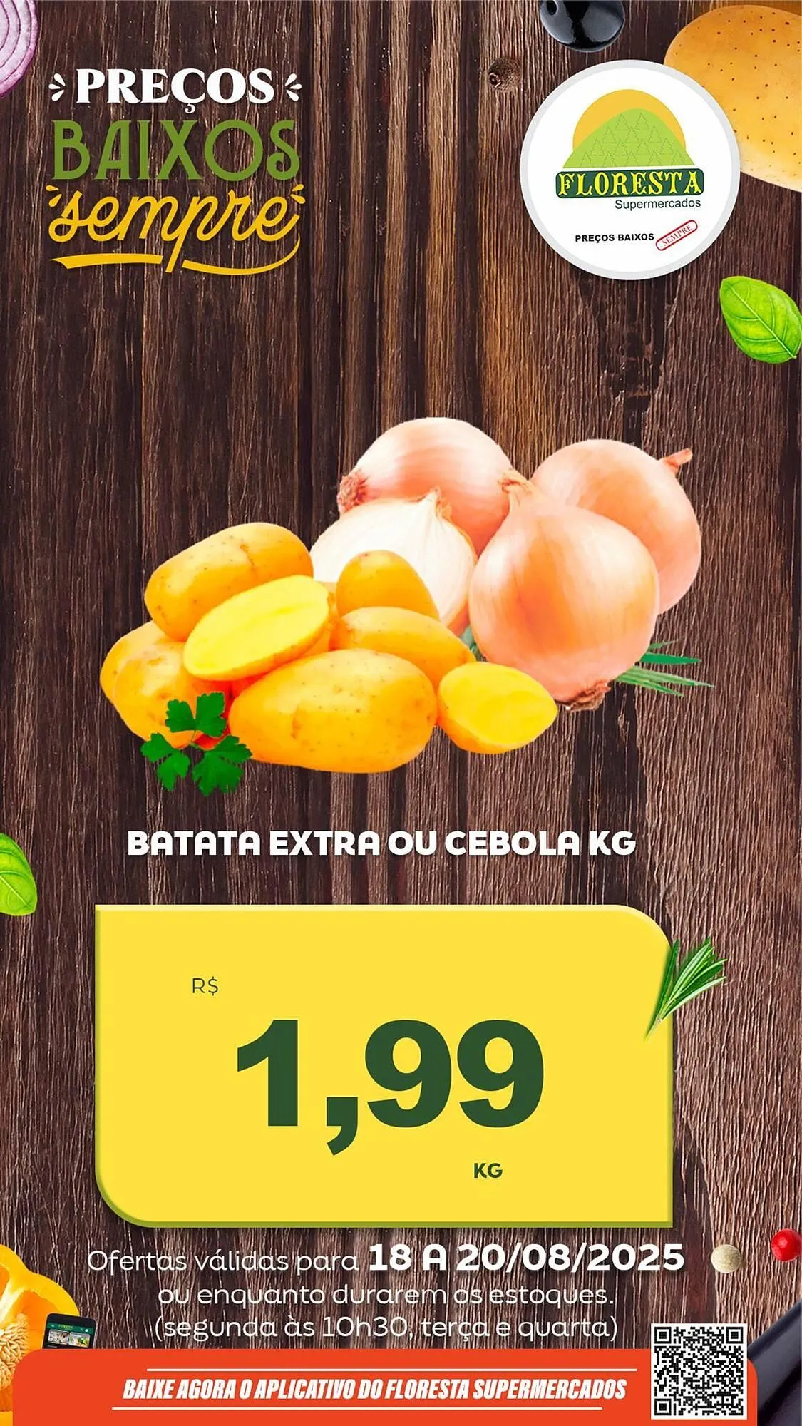 Encarte de Catálogo Floresta Supermercados 18 de agosto até 20 de agosto 2025 - Pagina 1