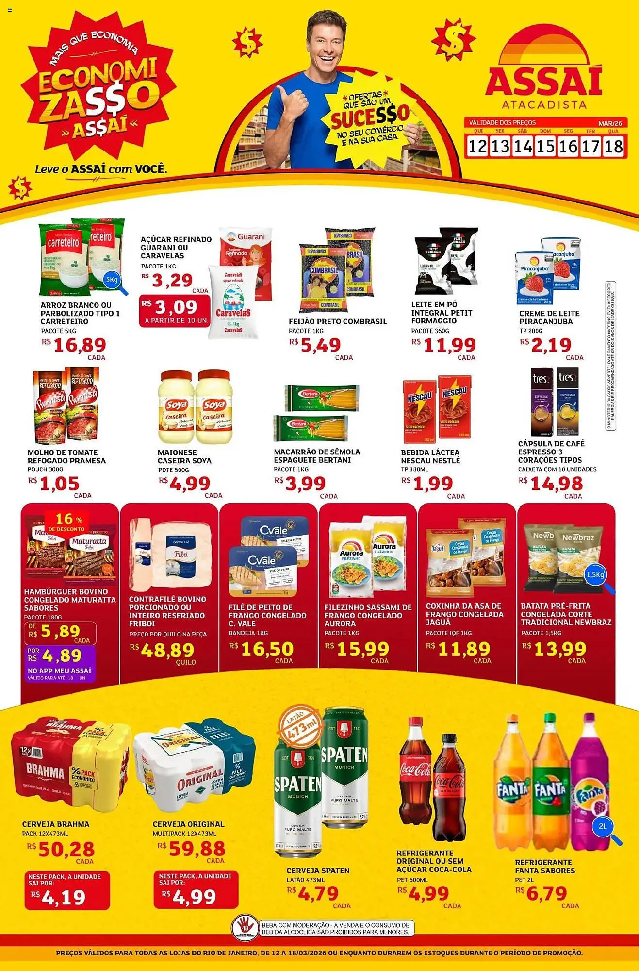 Encarte de Encarte Assaí Atacadista 12 de março até 18 de março 2026 - Pagina 1