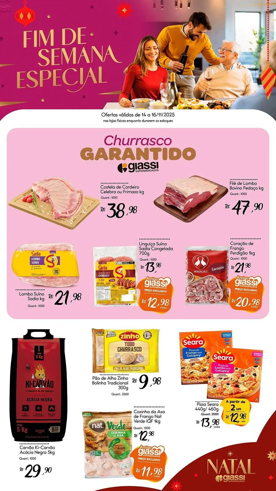 Encarte de Encarte Giassi Supermercados 14 de novembro até 16 de novembro 2025 - Pagina 1