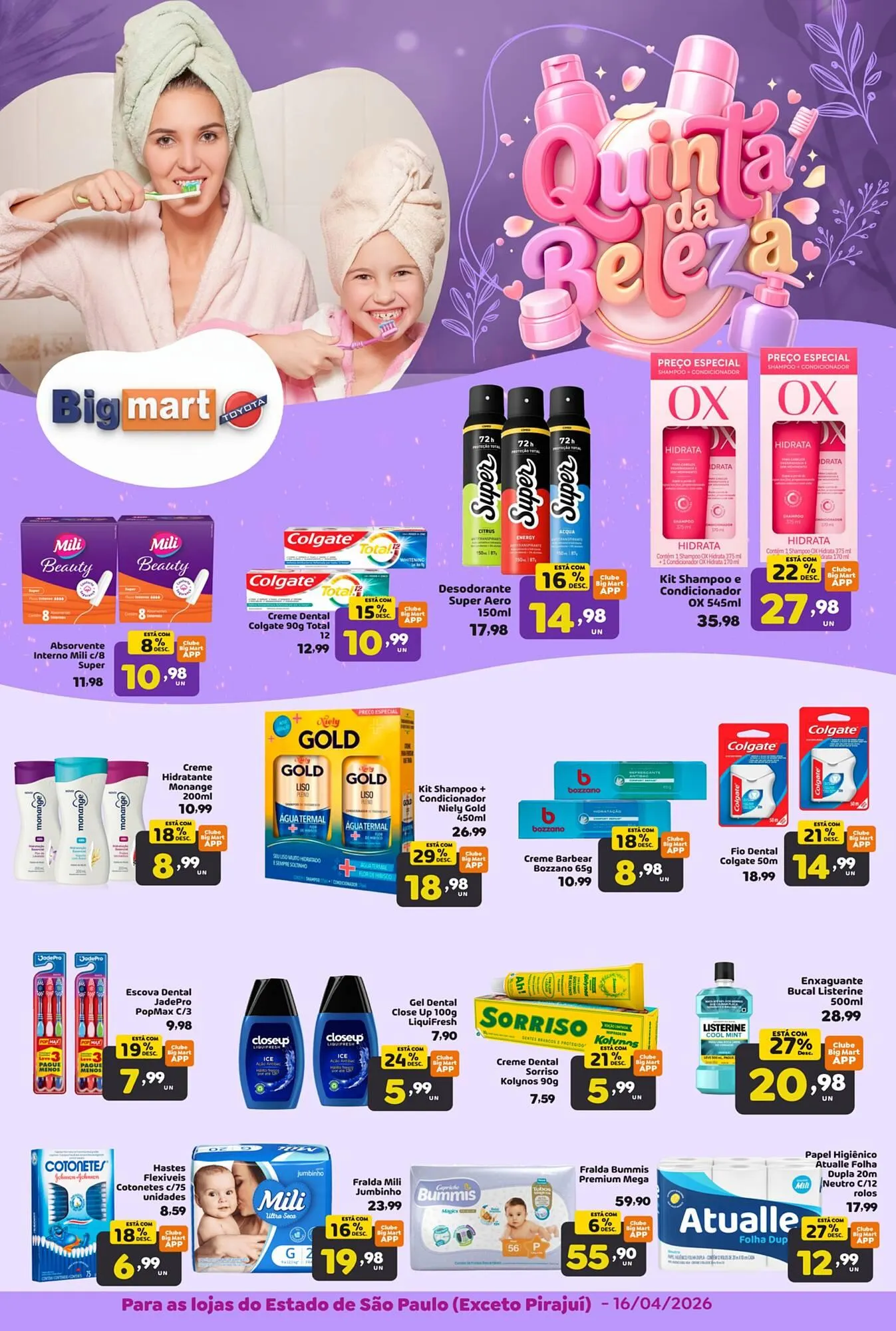 Encarte de Catálogo Bigmart 16 de abril até 16 de abril 2026 - Pagina 1