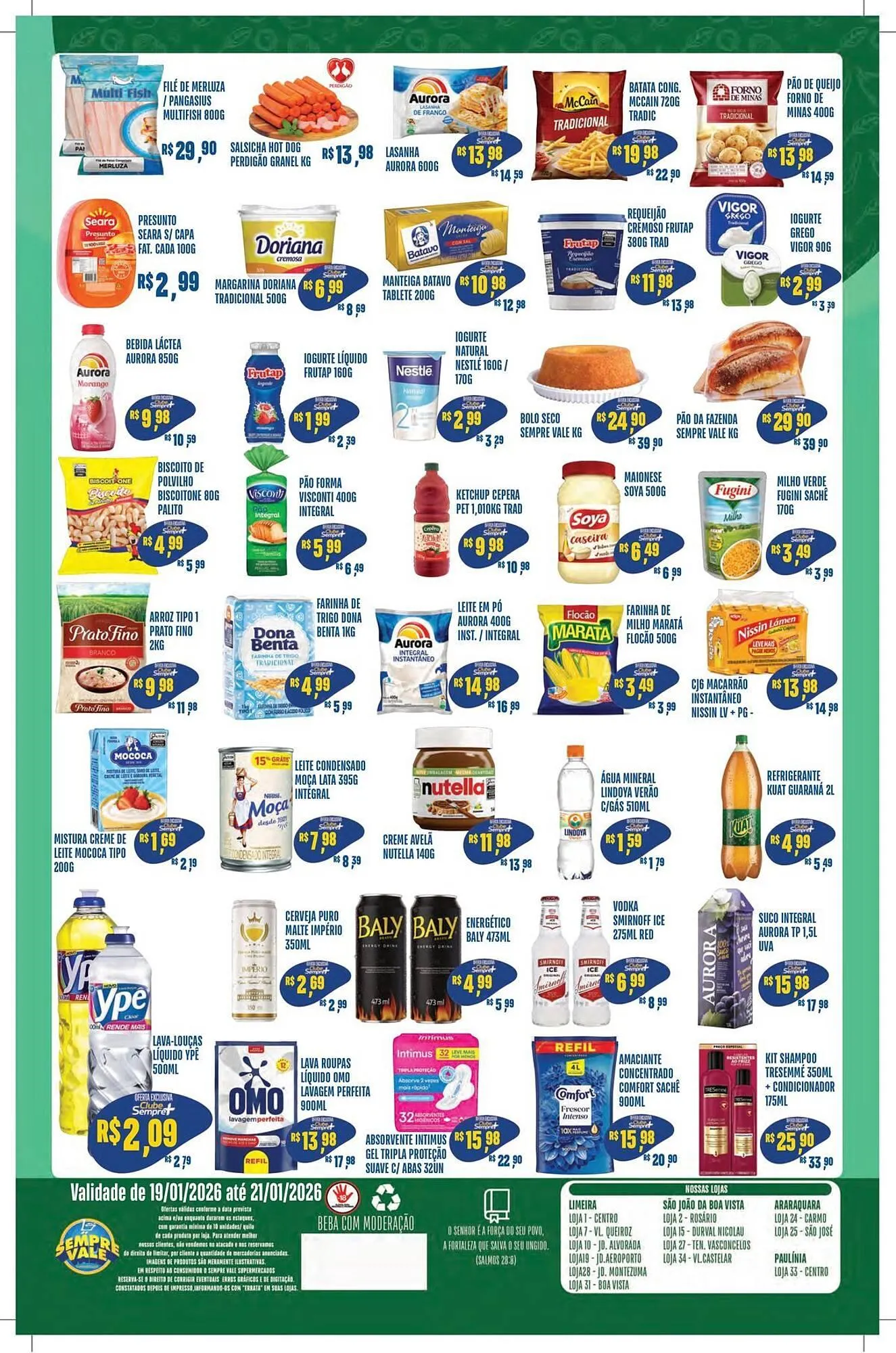 Encarte de Catálogo Sempre Vale Supermercados 19 de janeiro até 21 de janeiro 2026 - Pagina 2