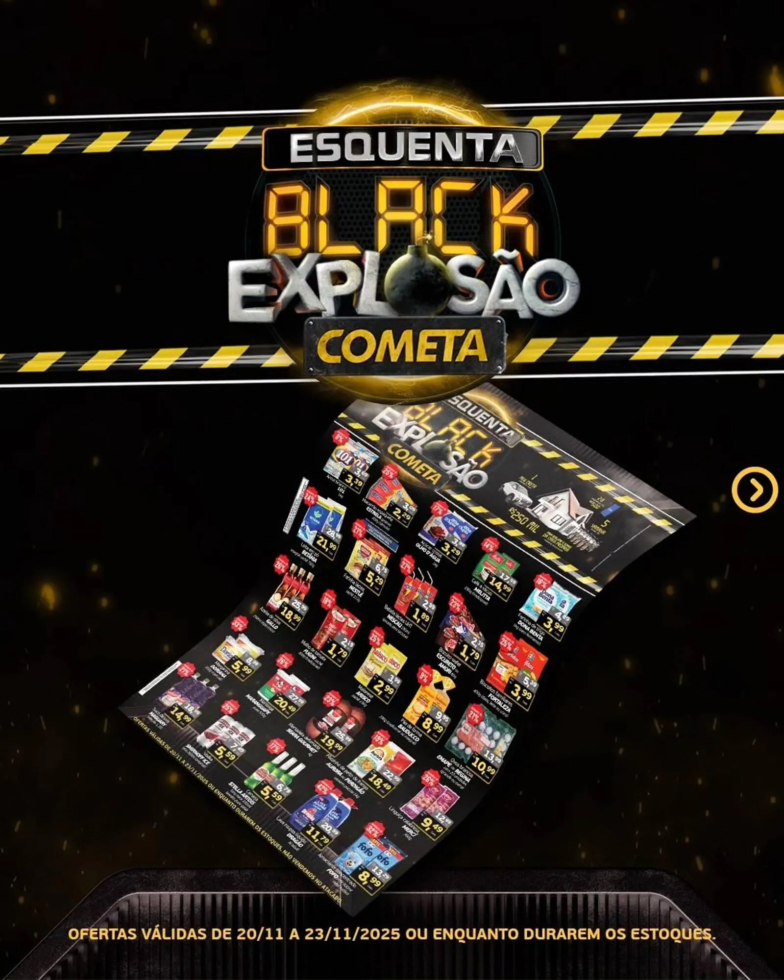 Encarte de Encarte Cometa Supermercados 19 de novembro até 23 de novembro 2025 - Pagina 1