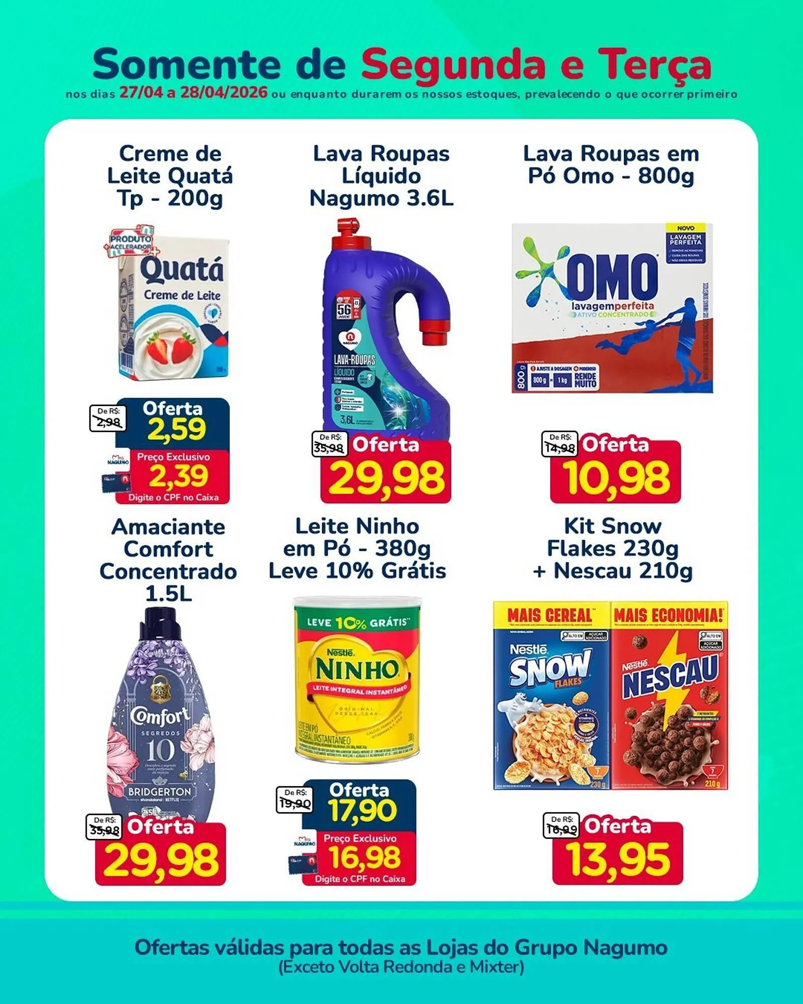 Encarte de Folheto Nagumo 27 de abril até 28 de abril 2026 - Pagina 2