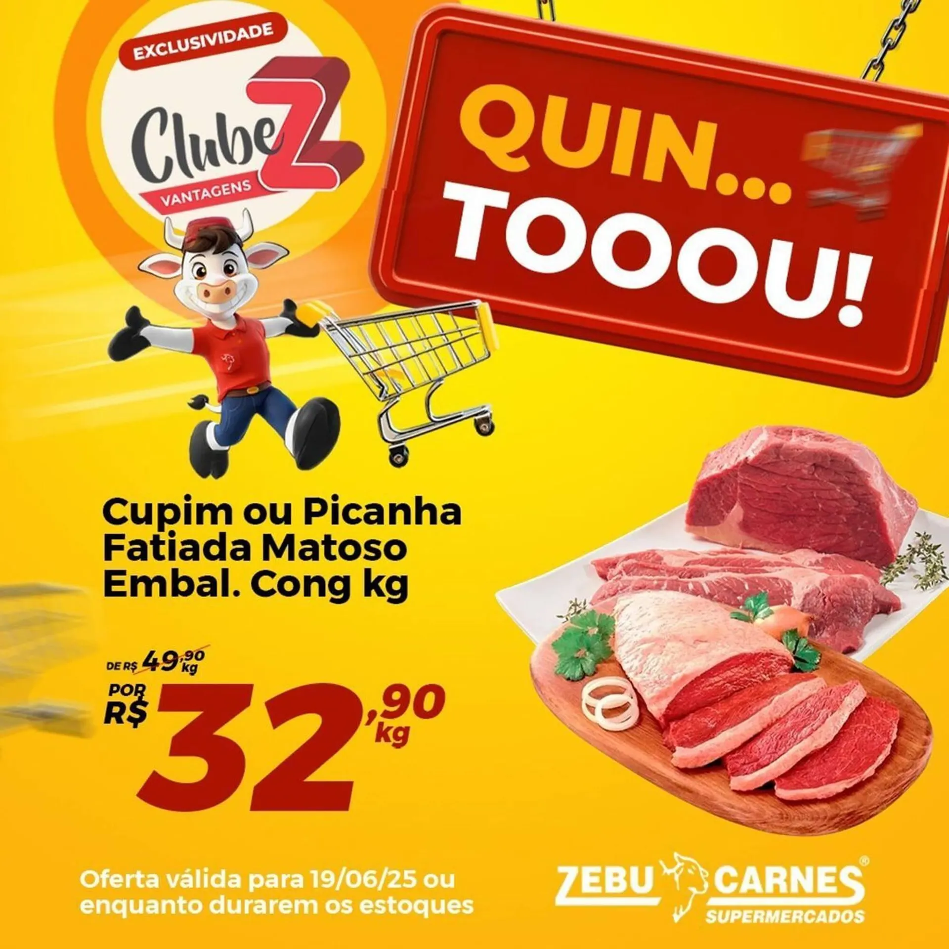 Encarte de Catálogo Zebu Carnes Supermercados 19 de junho até 25 de junho 2025 - Pagina 1