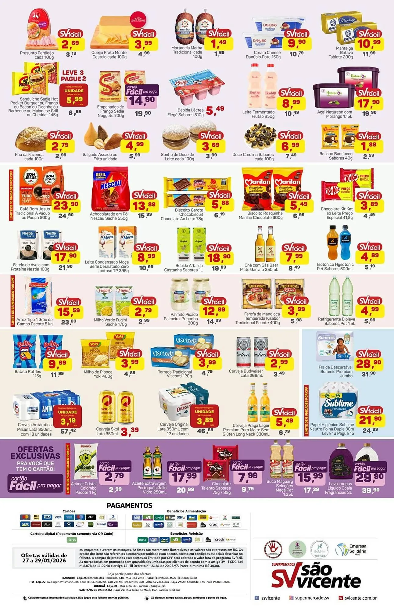 Encarte de Catálogo Supermercados São Vicente 27 de janeiro até 29 de janeiro 2026 - Pagina 2