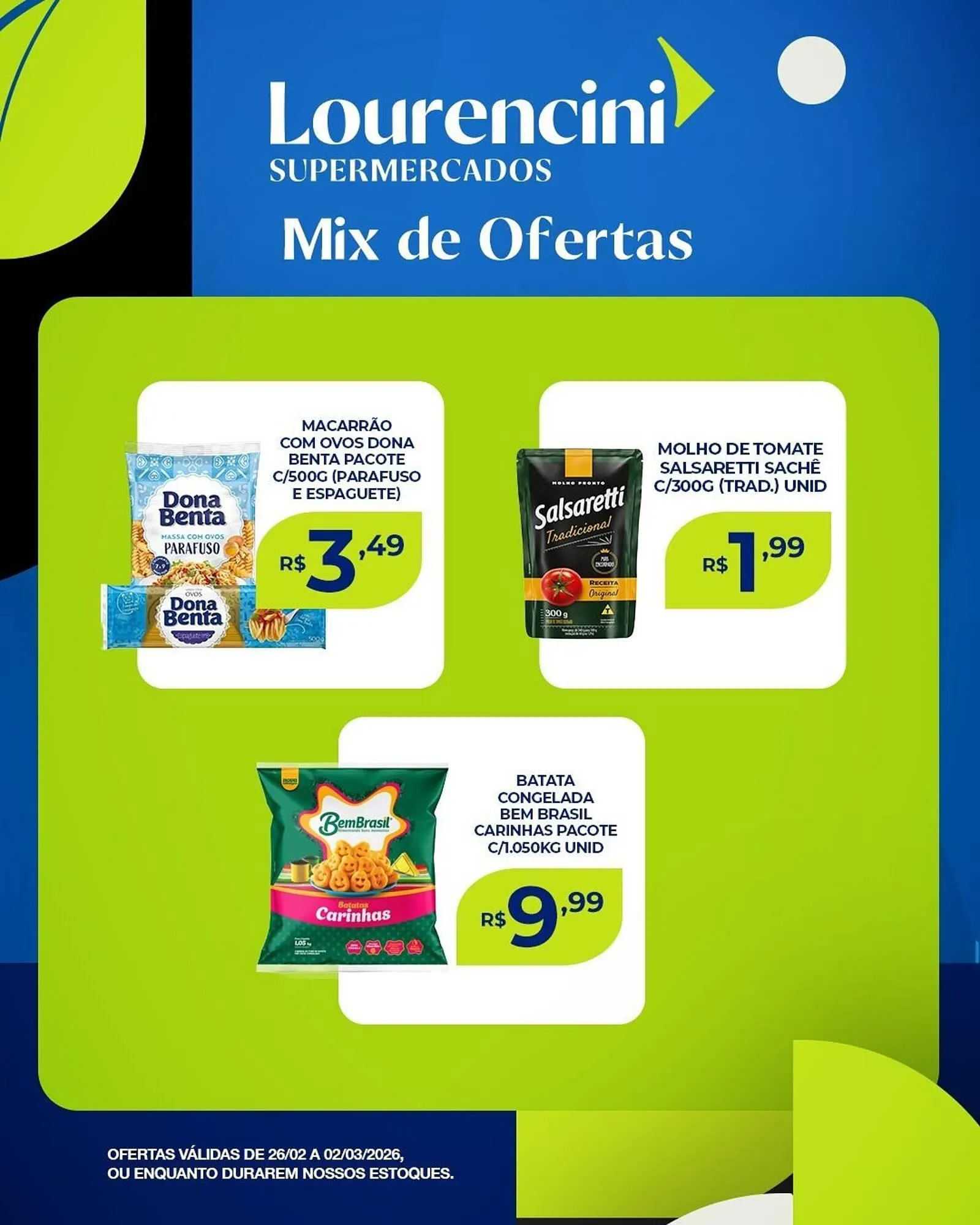 Encarte de Catálogo Lourencini Supermercados 28 de fevereiro até 3 de março 2026 - Pagina 2