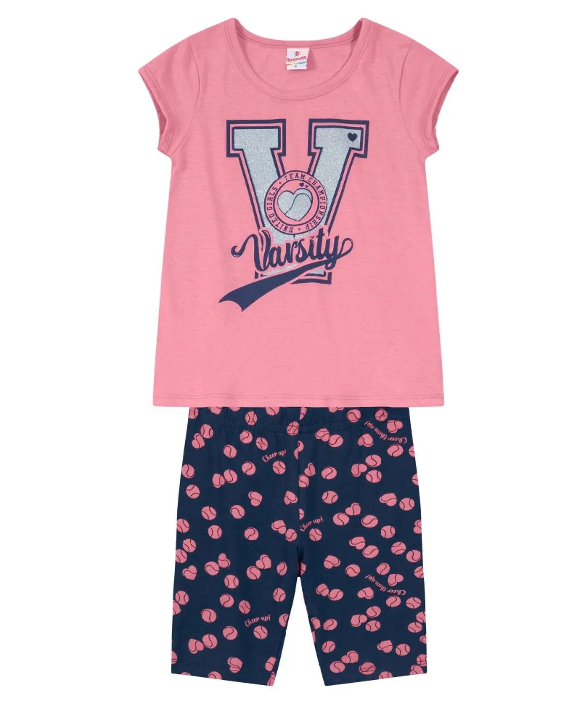 Conjunto Infantil Menina Esportista Brandili