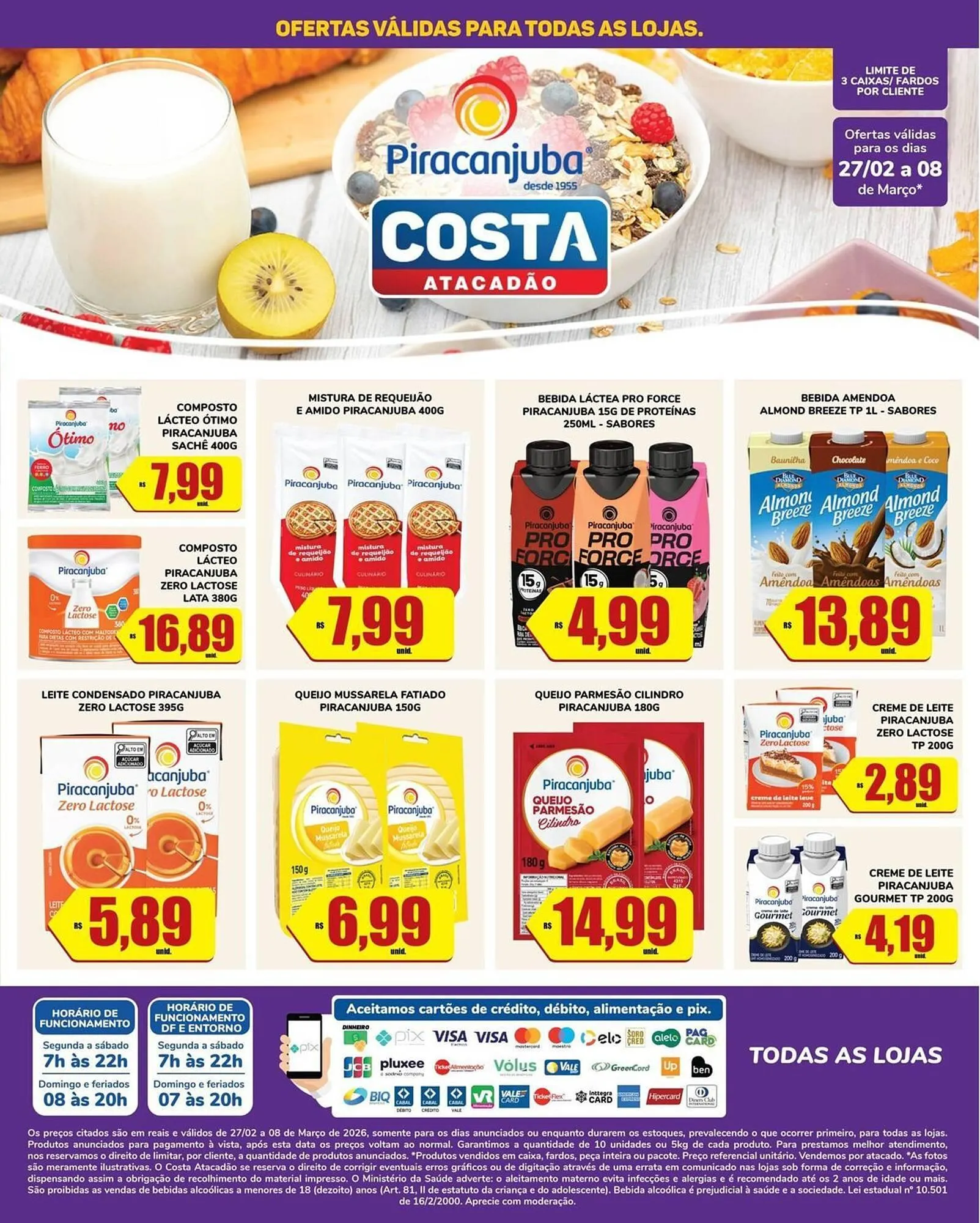 Encarte de Tabloide Costa Atacadão 27 de fevereiro até 8 de março 2026 - Pagina 1