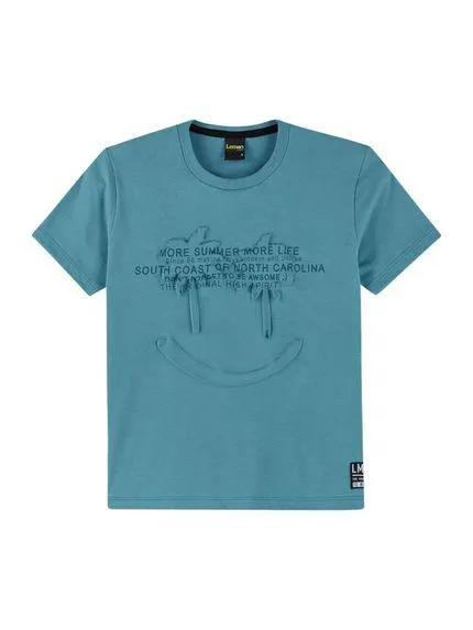 Camiseta Teen Menino Lemon Azul