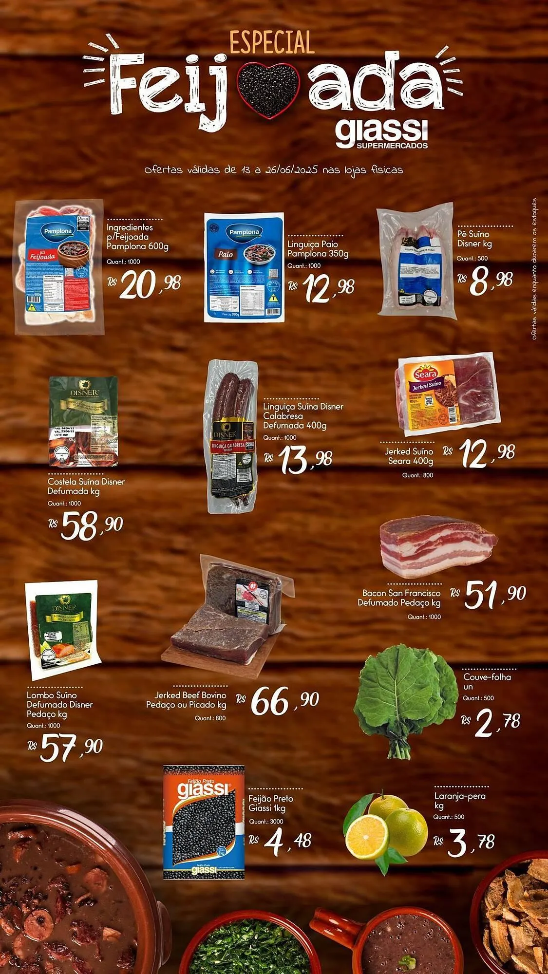 Encarte de Catálogo Giassi Supermercados 13 de junho até 26 de junho 2025 - Pagina 1