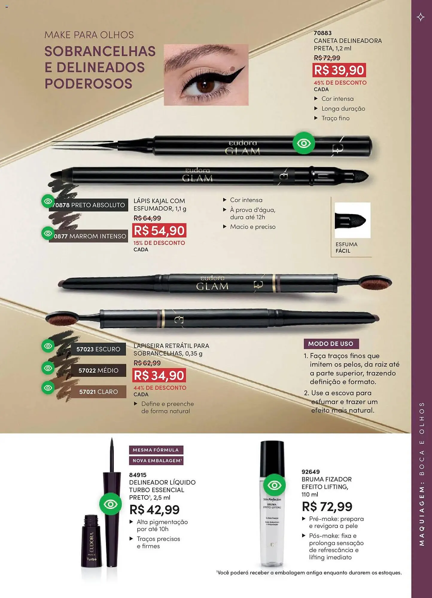 Encarte de Catálogo Eudora 19 de fevereiro até 19 de março 2026 - Pagina 57