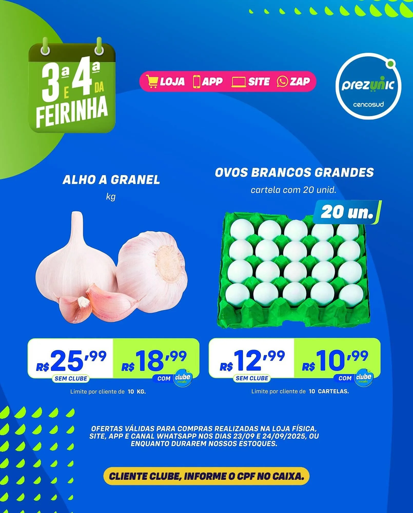 Encarte de Encarte Prezunic 22 de setembro até 23 de setembro 2025 - Pagina 1