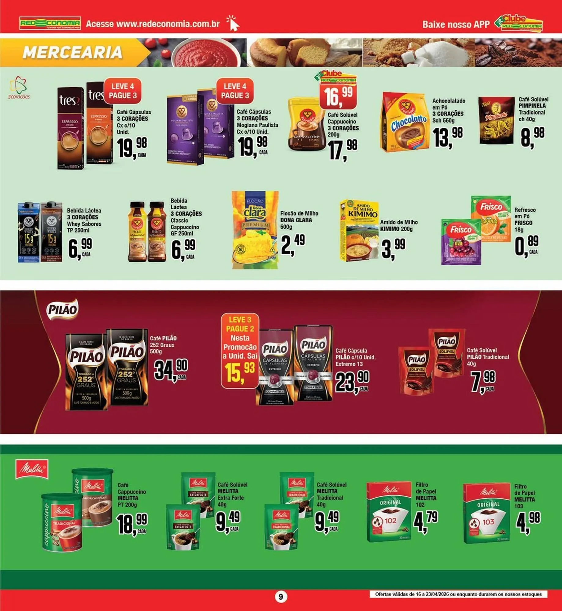 Encarte de Encarte Rede Economia 16 de abril até 23 de abril 2026 - Pagina 9
