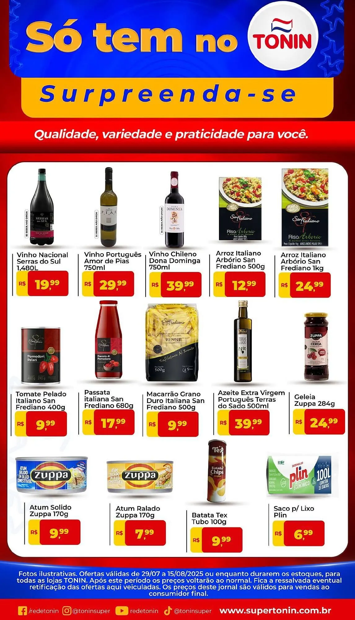 Encarte de Catálogo Tonin Superatacado 30 de julho até 15 de agosto 2025 - Pagina 1