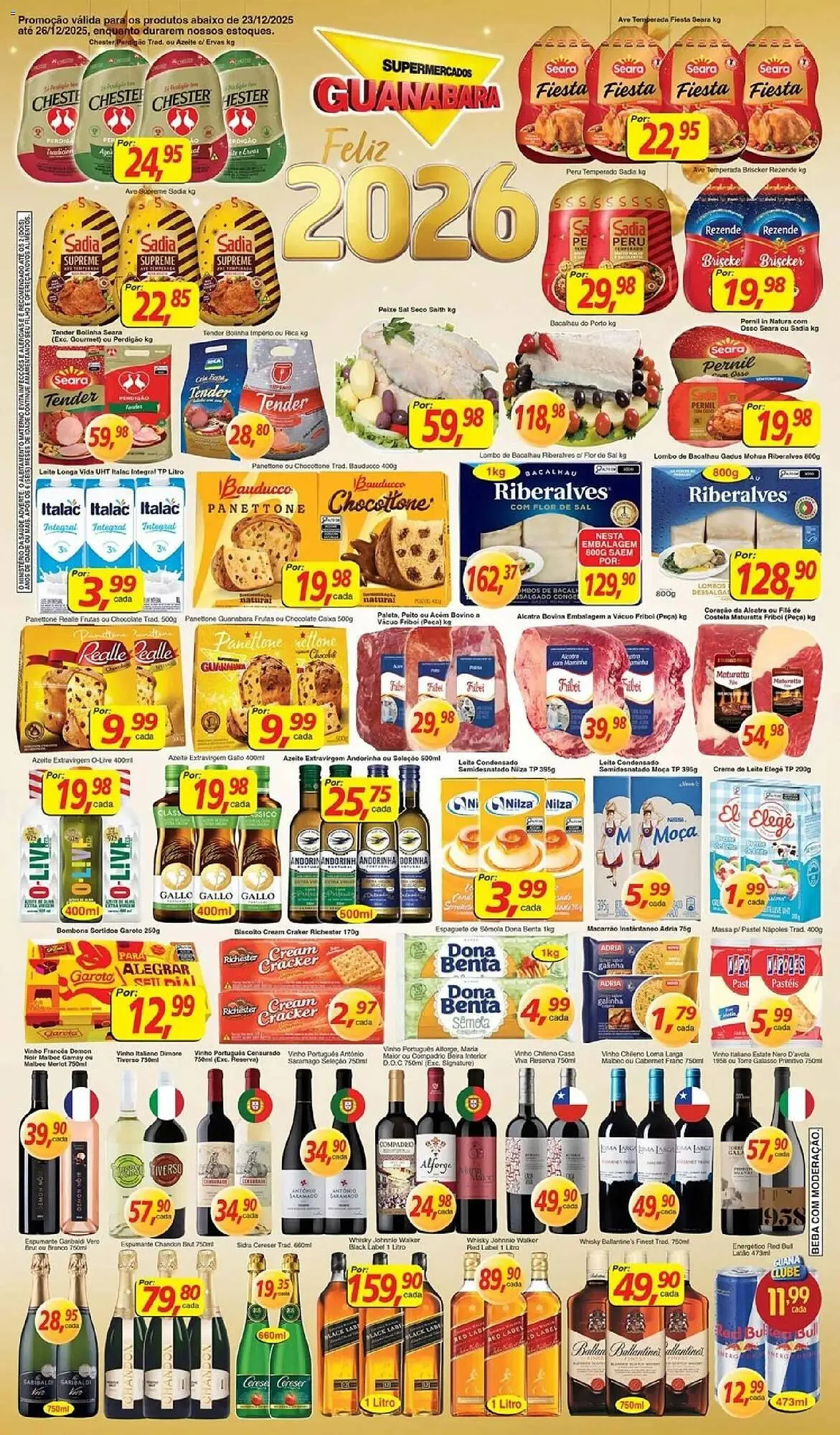 Encarte de Encarte Supermercados Guanabara 23 de dezembro até 26 de dezembro 2025 - Pagina 1