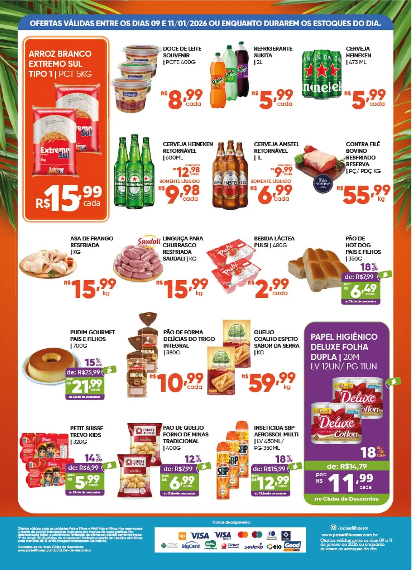 Encarte de Catálogo Pais e Filhos Supermercados 9 de janeiro até 11 de janeiro 2026 - Pagina 2