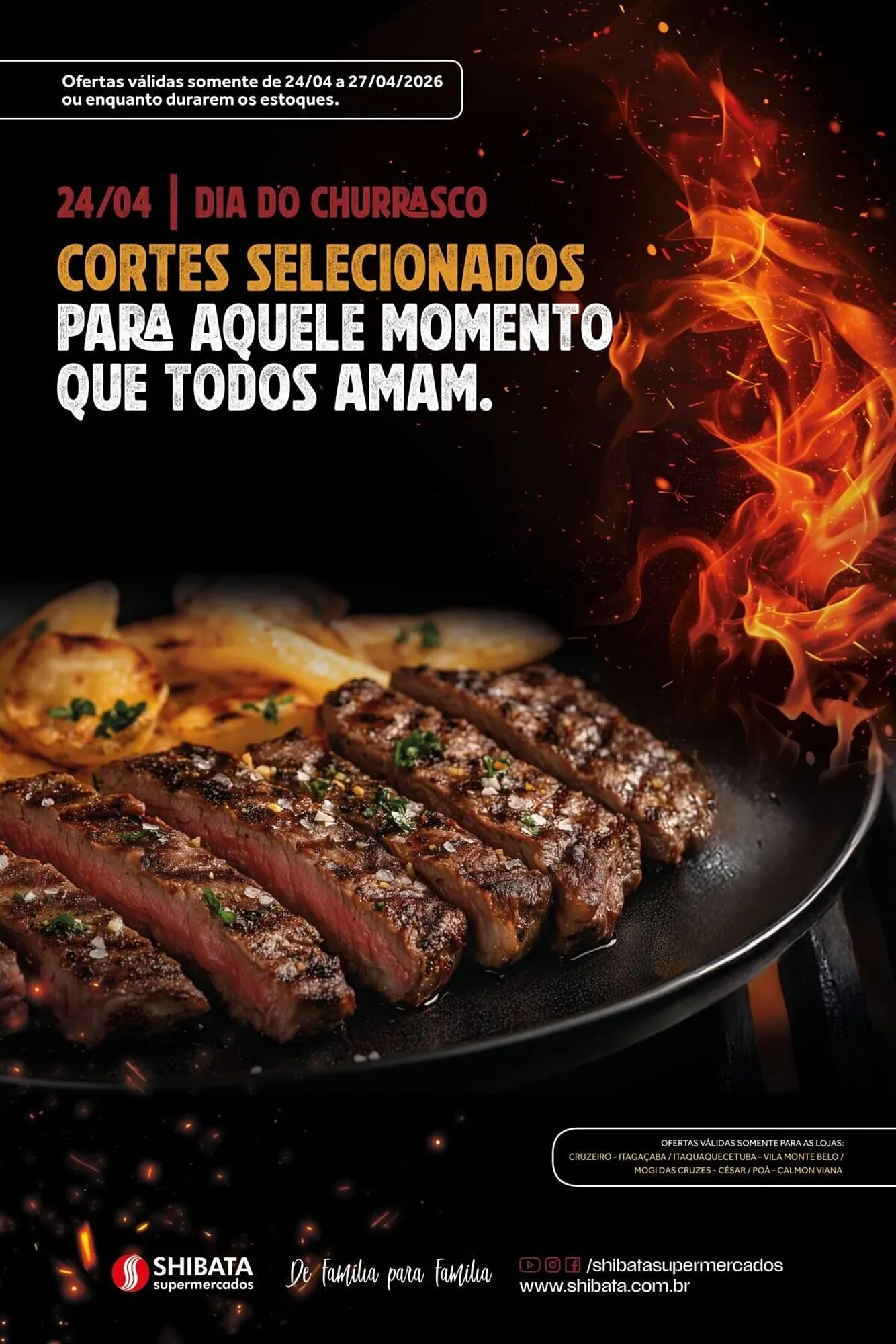 Encarte de Folheto Shibata Supermercados 24 de abril até 27 de abril 2026 - Pagina 1