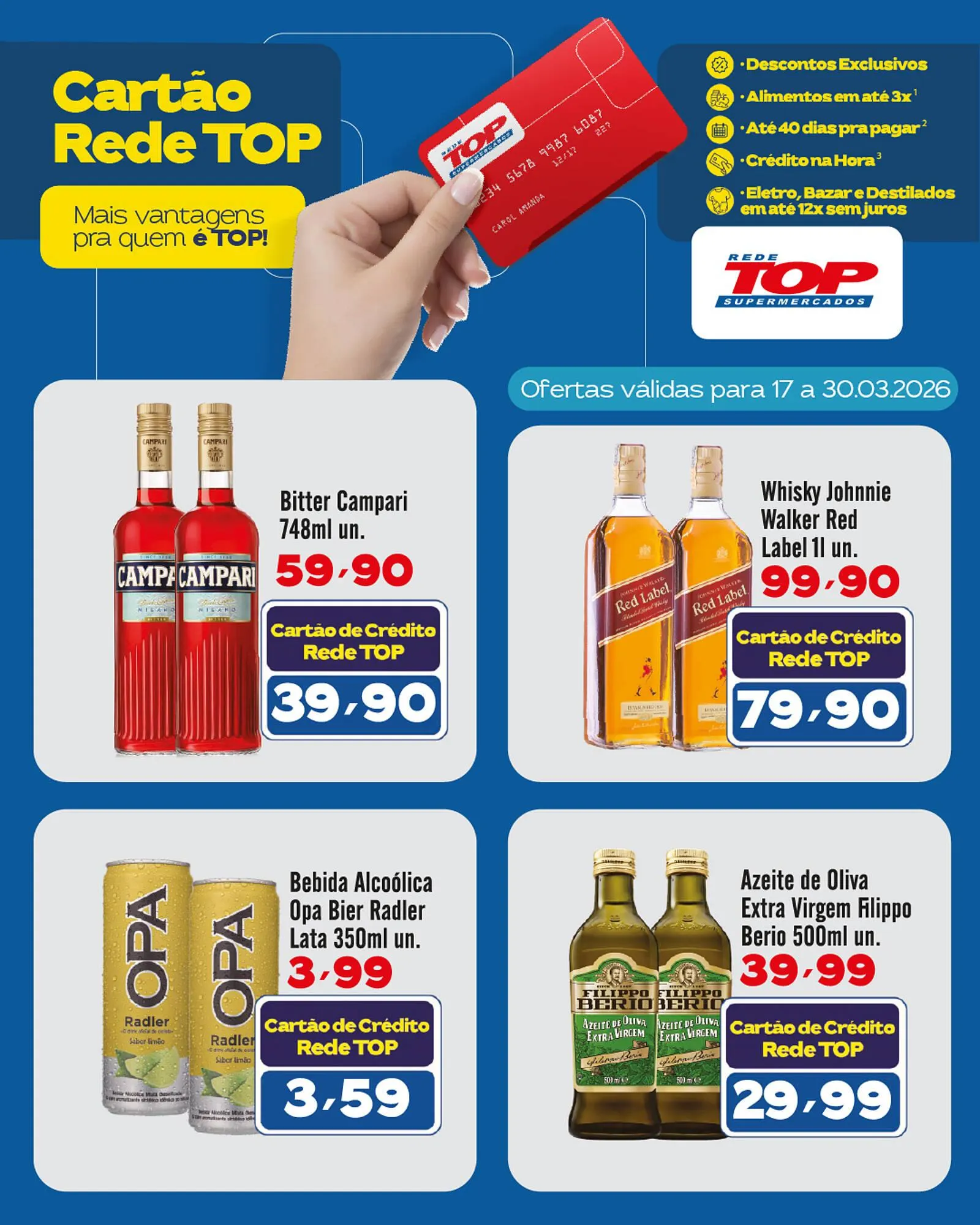 Encarte de Encarte Rede Top 17 de março até 30 de março 2026 - Pagina 1