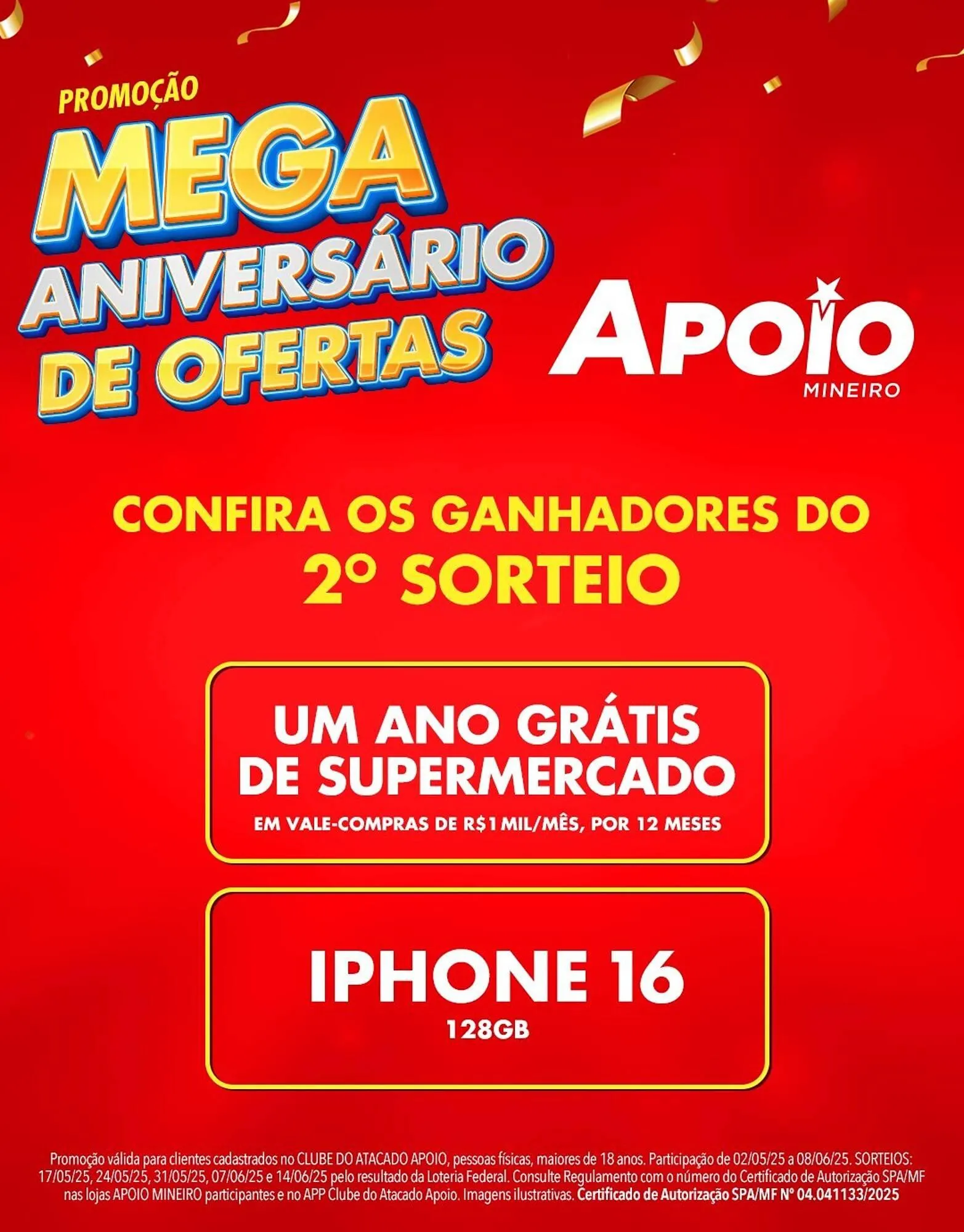 Encarte de Catálogo Apoio Mineiro 27 de maio até 31 de maio 2025 - Pagina 1